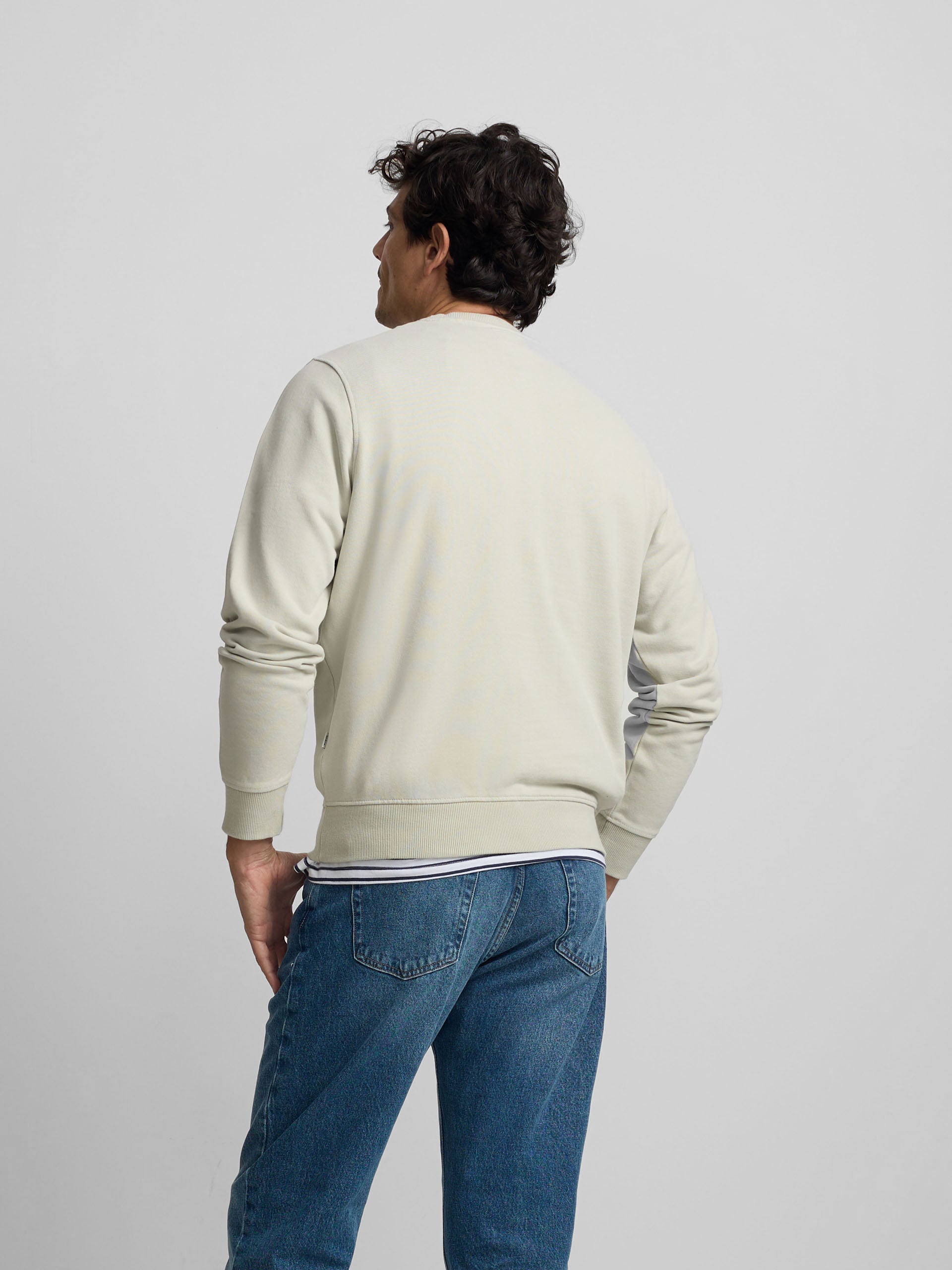 Sweatshirt Silbon minilogo verde claro