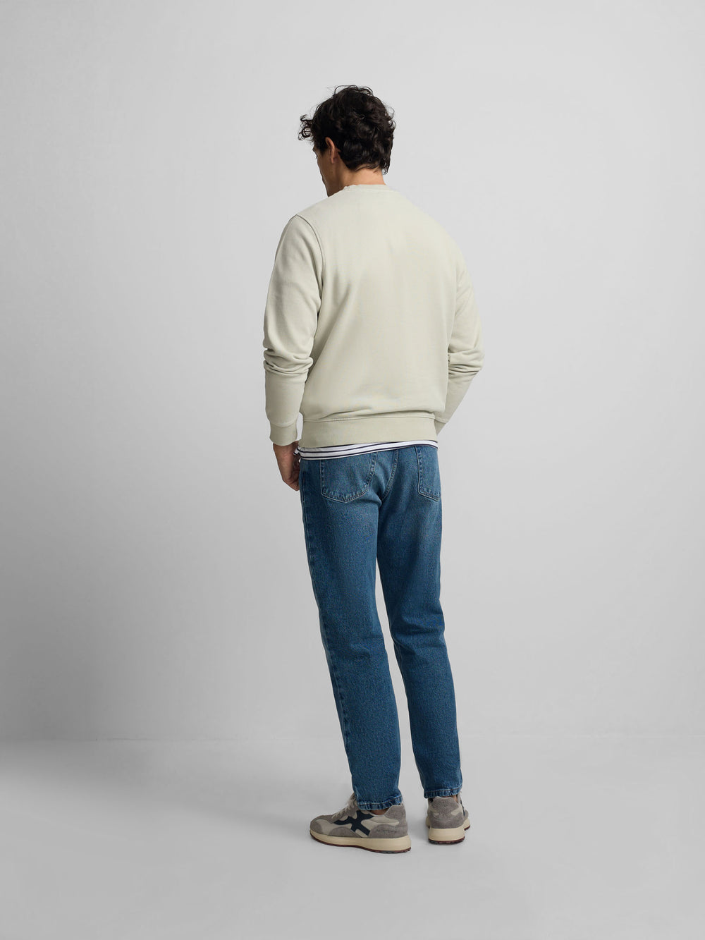 Sweatshirt Silbon minilogo verde claro