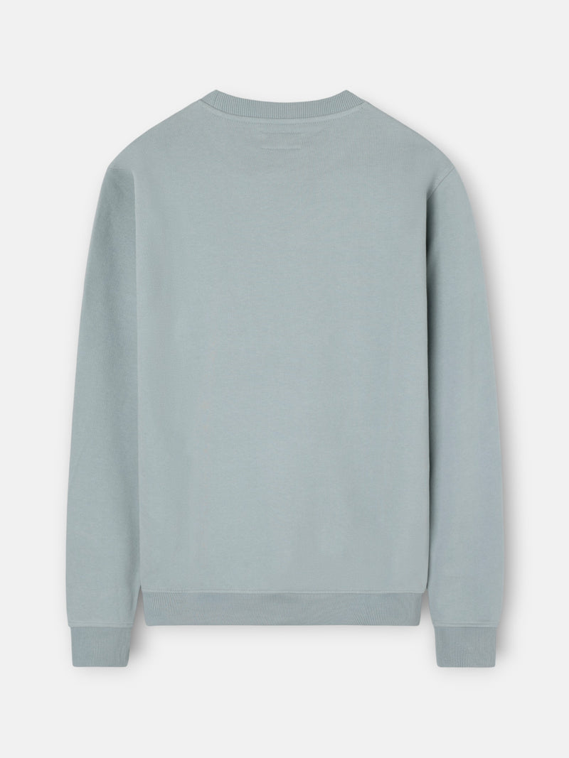 Silbon sweatshirt with green-grey mini logo