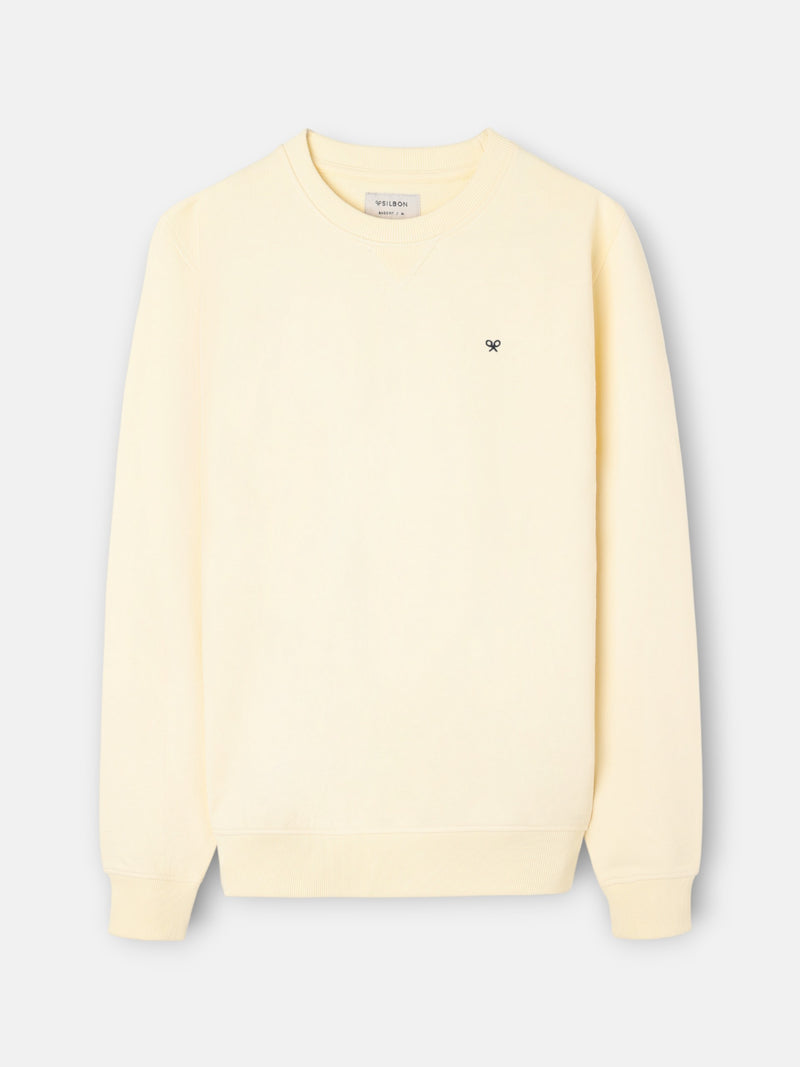 Sudadera silbon minilogo amarillo