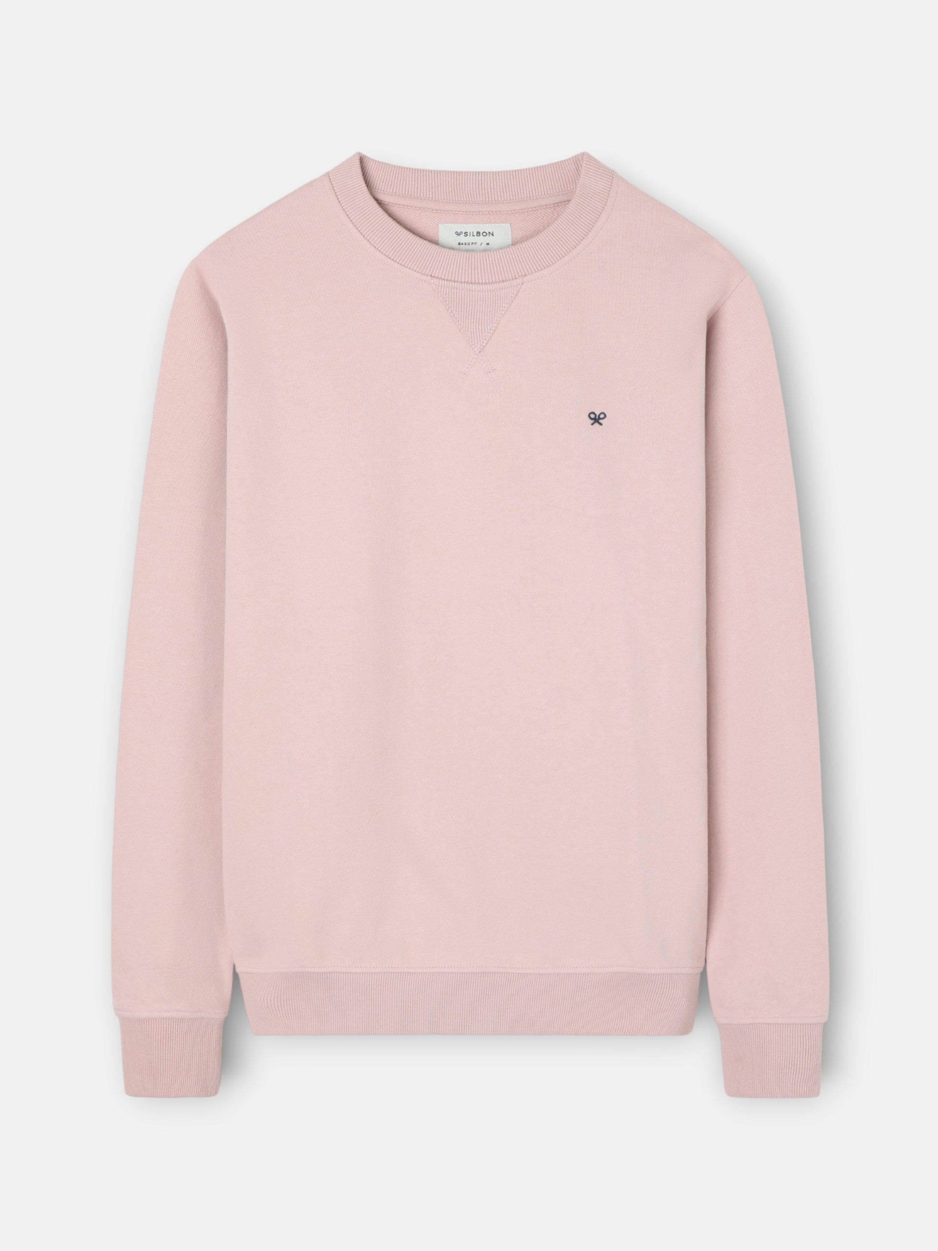 Sweatshirt Silbon minilogo coral