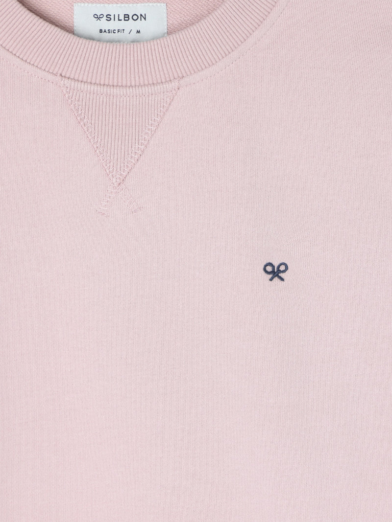 Silbon coral mini logo sweatshirt