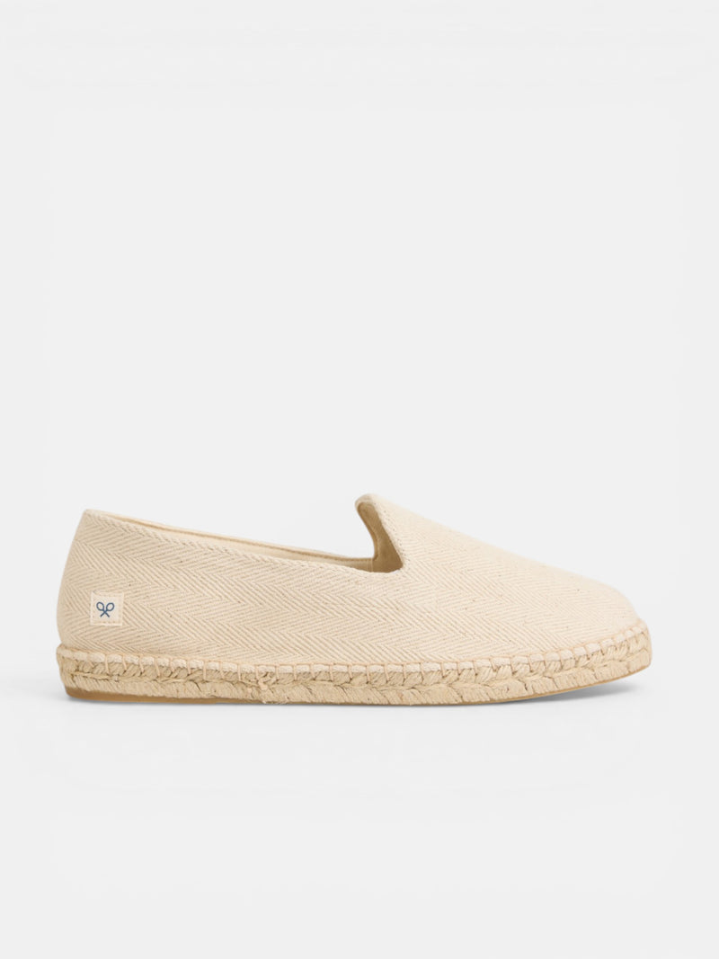 Beige mini patch espadrille