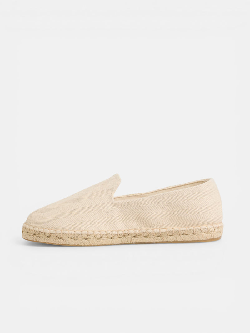 Beige mini patch espadrille