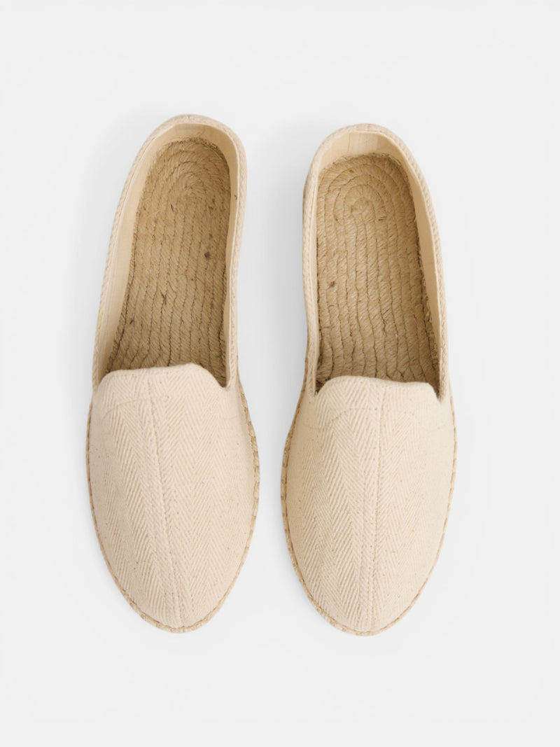 Beige mini patch espadrille