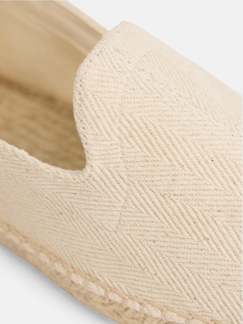Beige mini patch espadrille