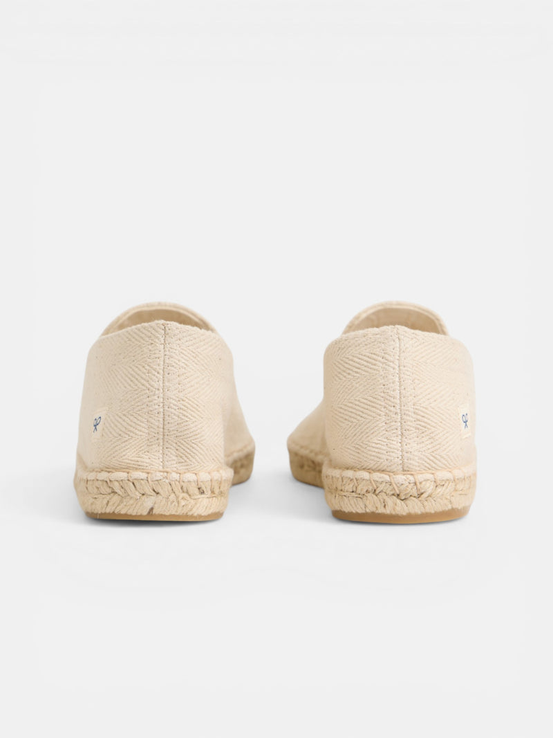 Beige mini patch espadrille