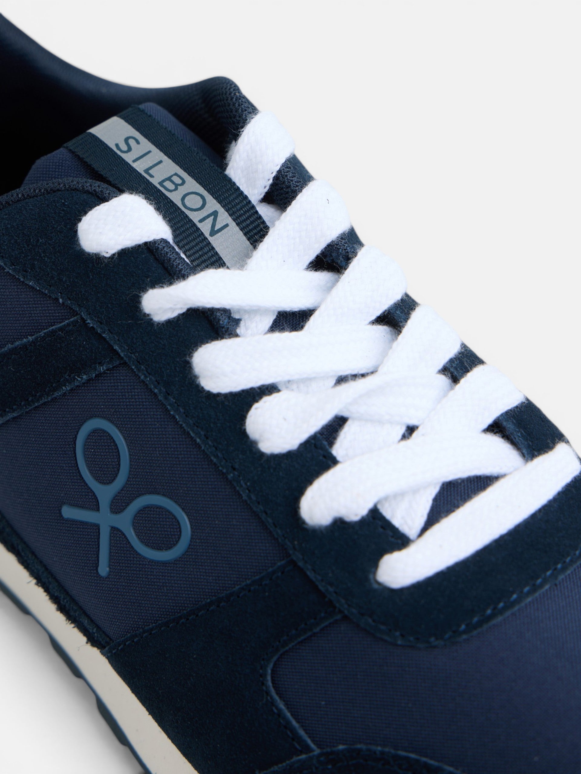Navy blue urban style sneakers
