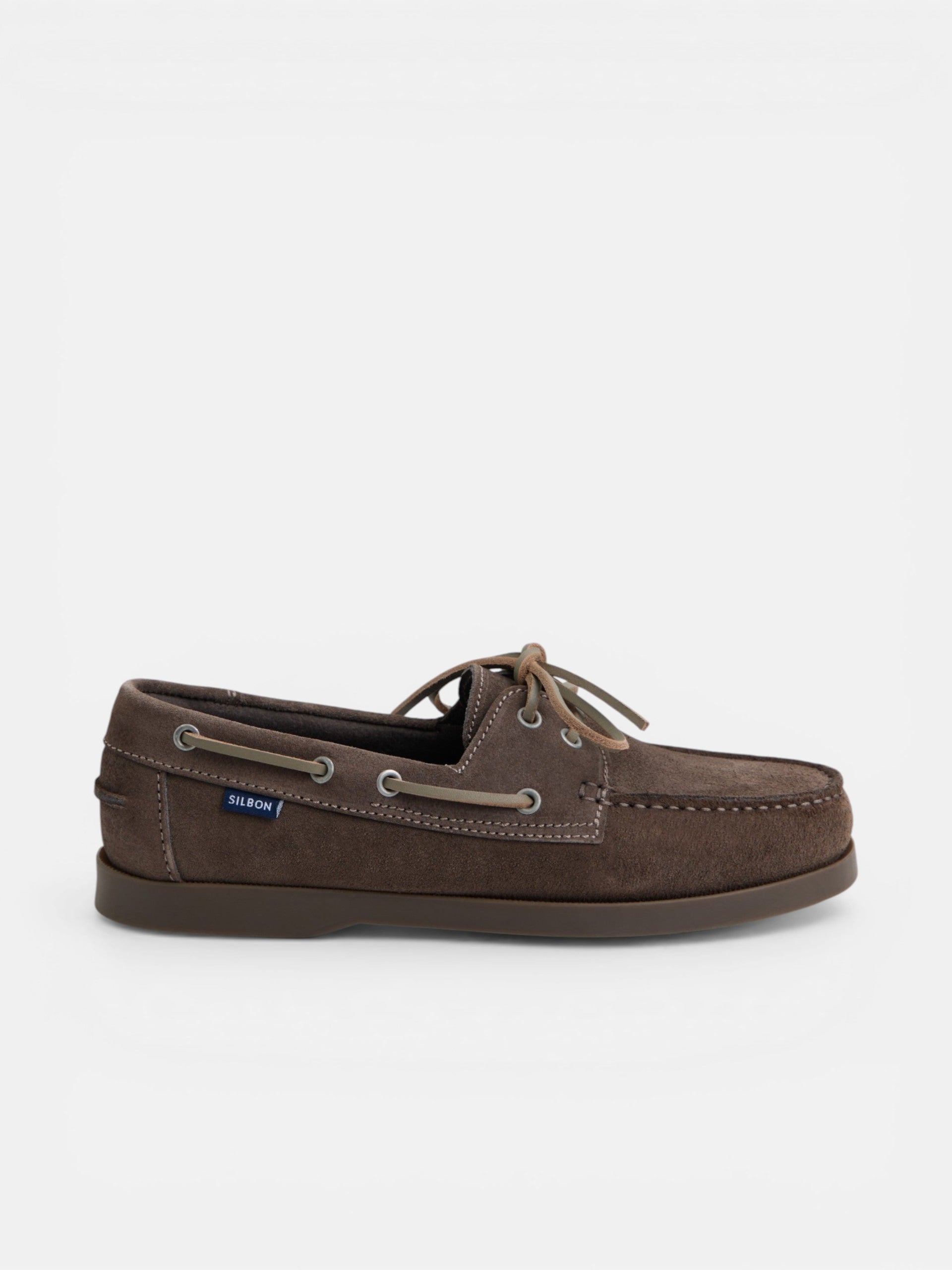 Brown sport boat shoe