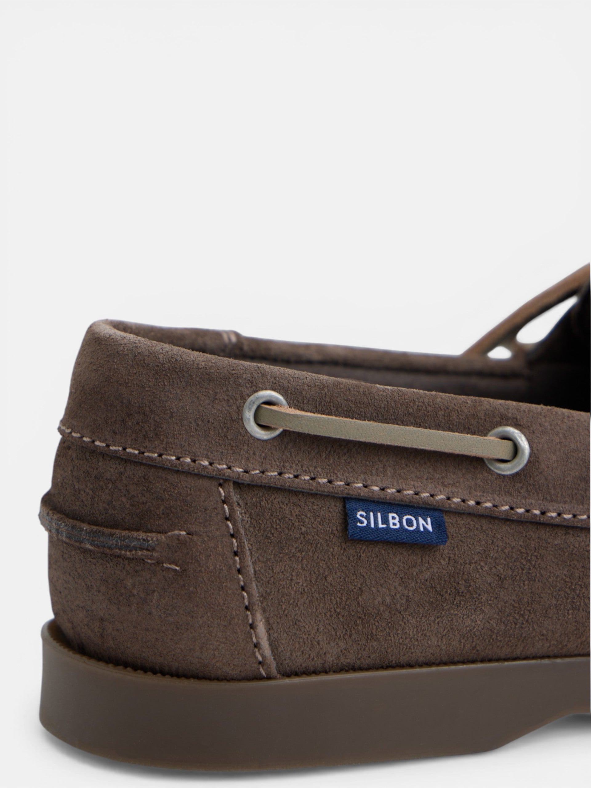Brown sport boat shoe