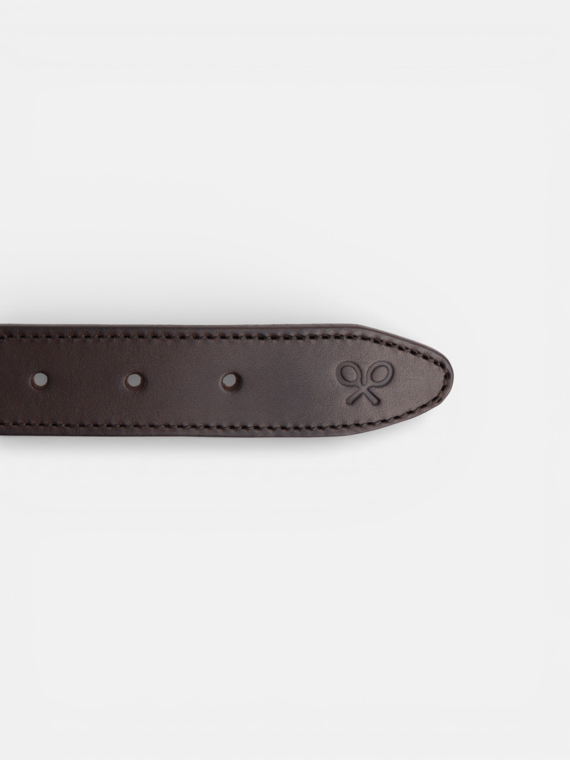 Cinturon trenzado piel marron