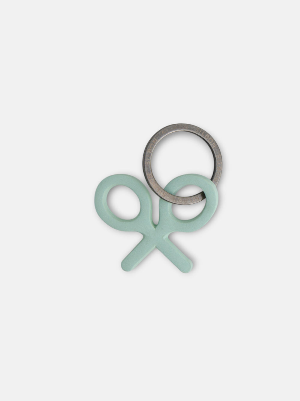 Llavero raqueta cuero verde