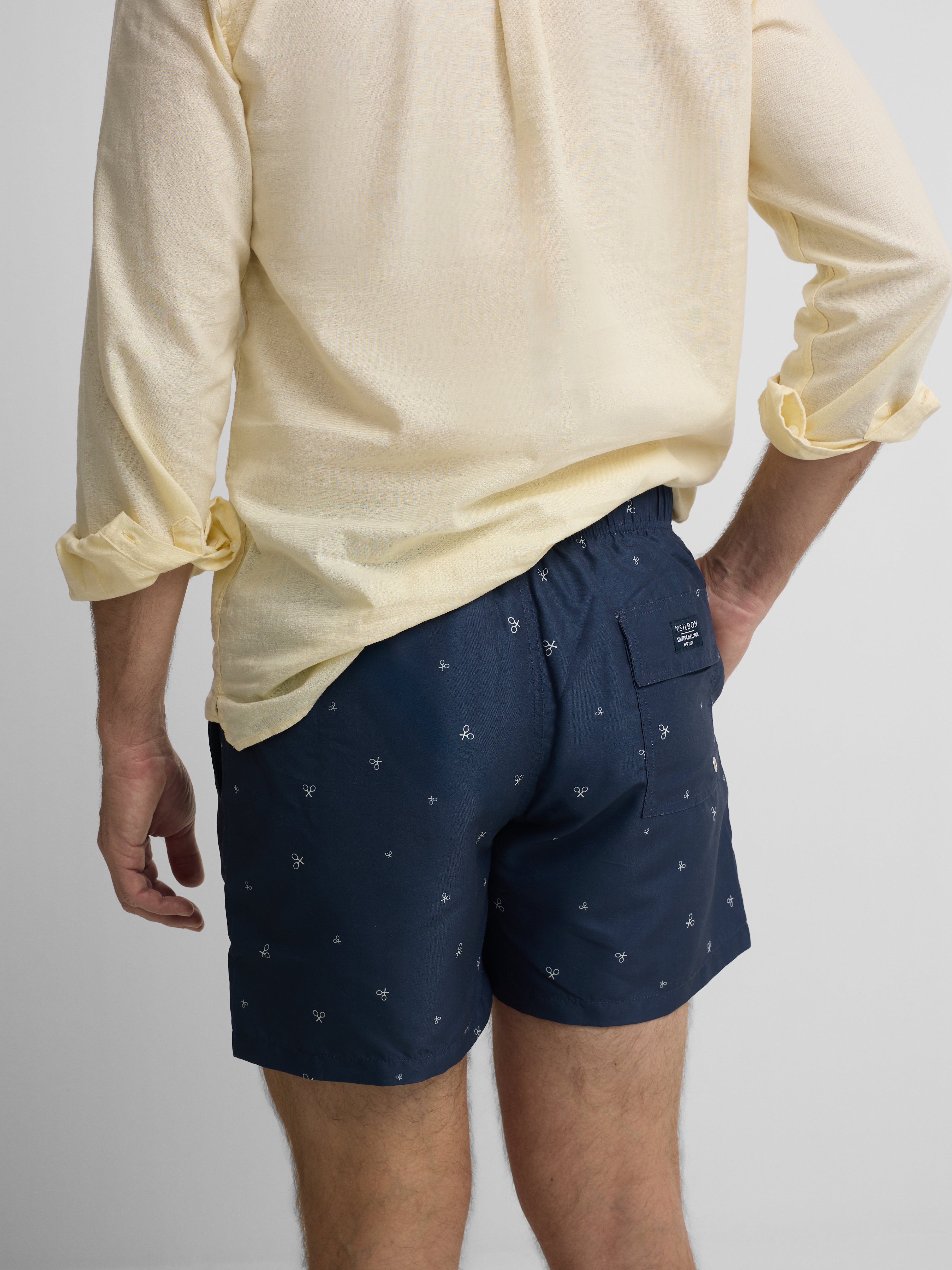 Bañador miniraquetas azul marino