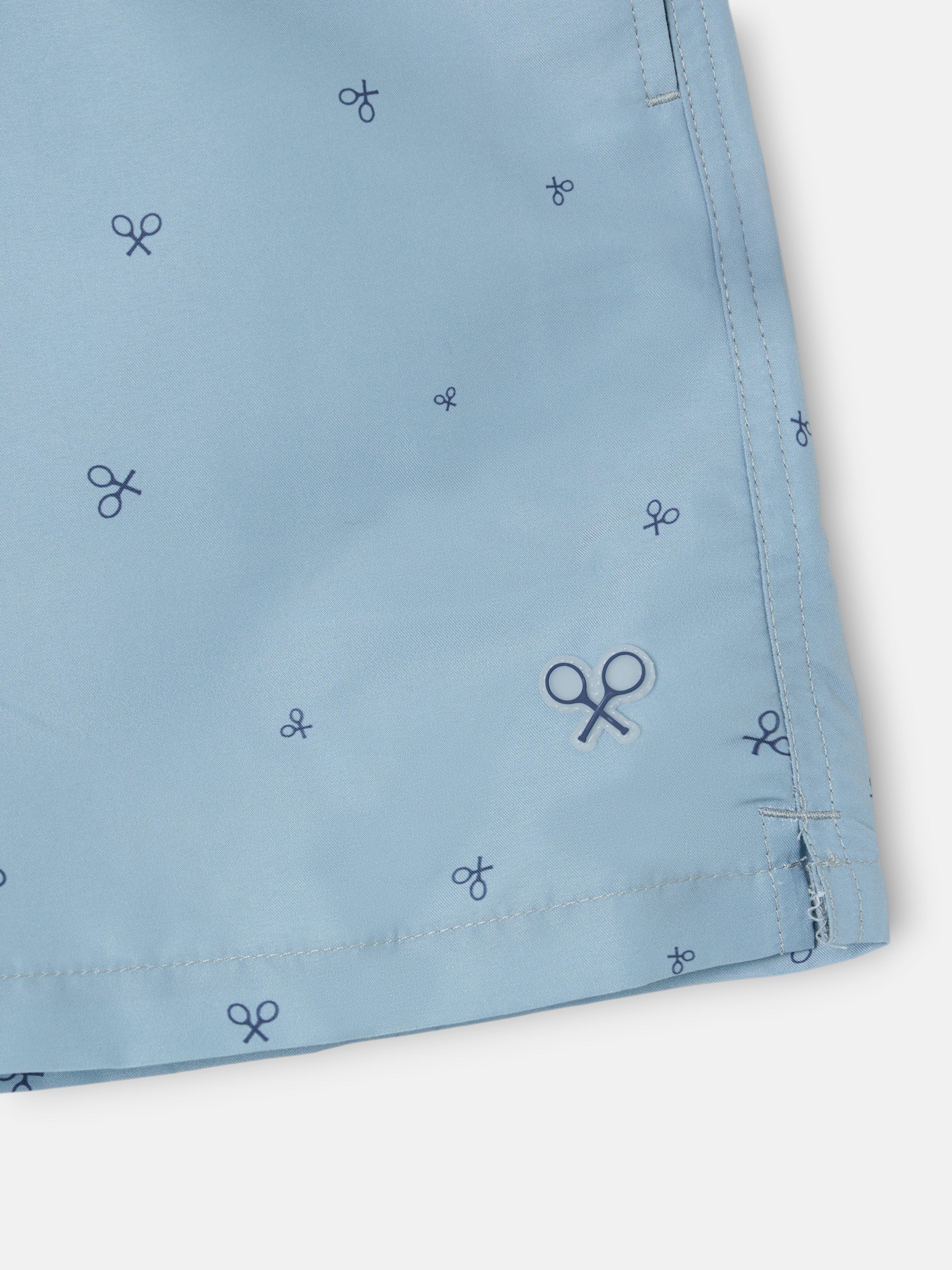 Bañador miniraquetas petroleo