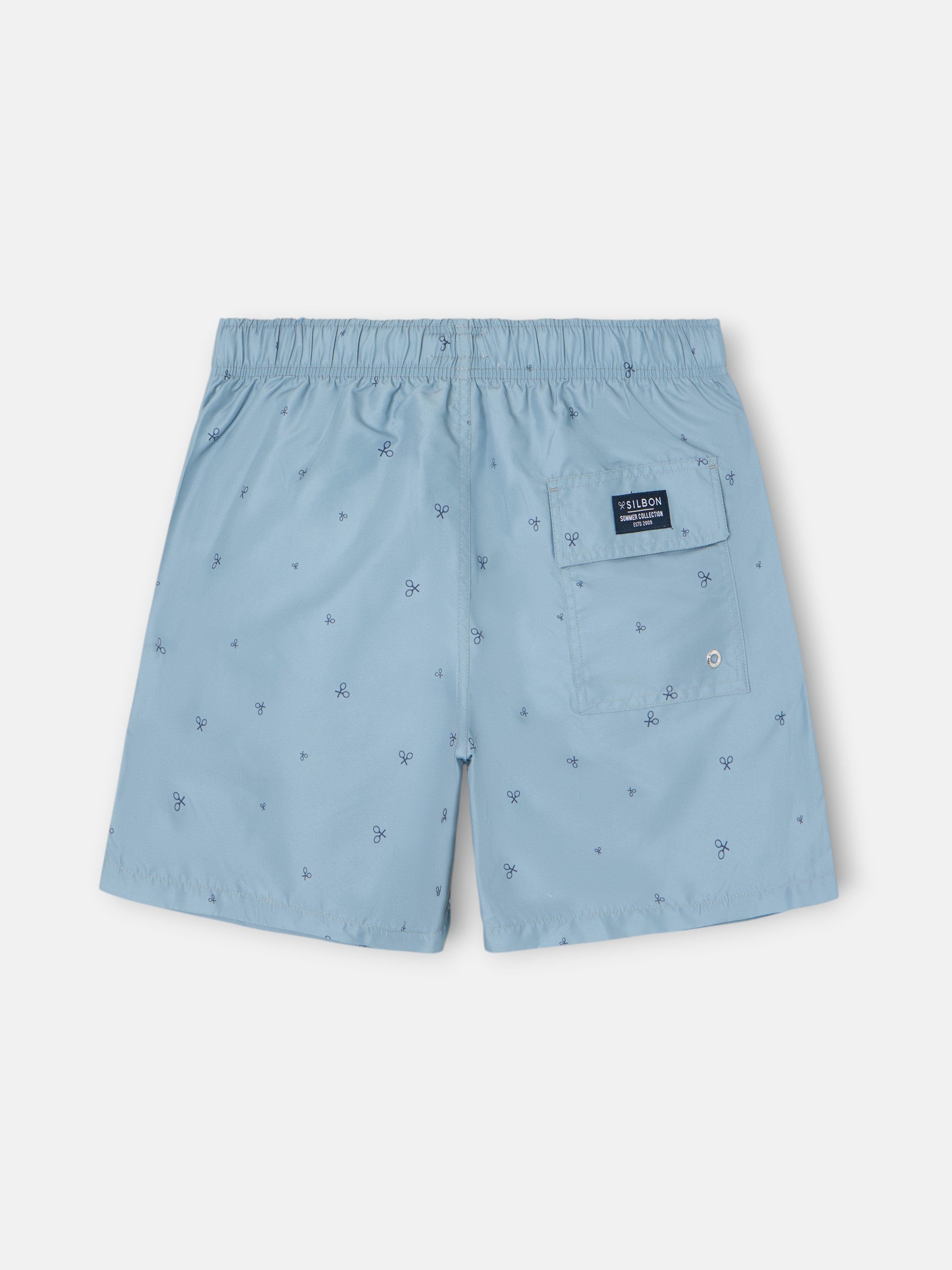 Bañador miniraquetas petroleo