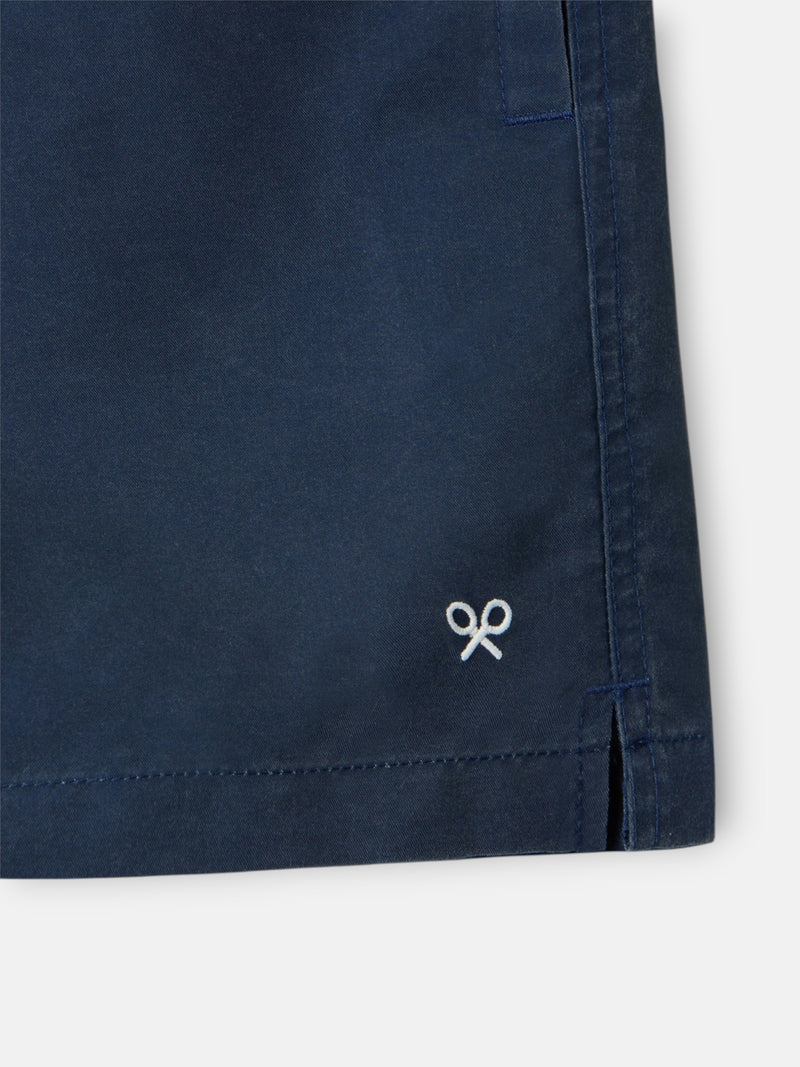 Maillot de bain uni bleu marine