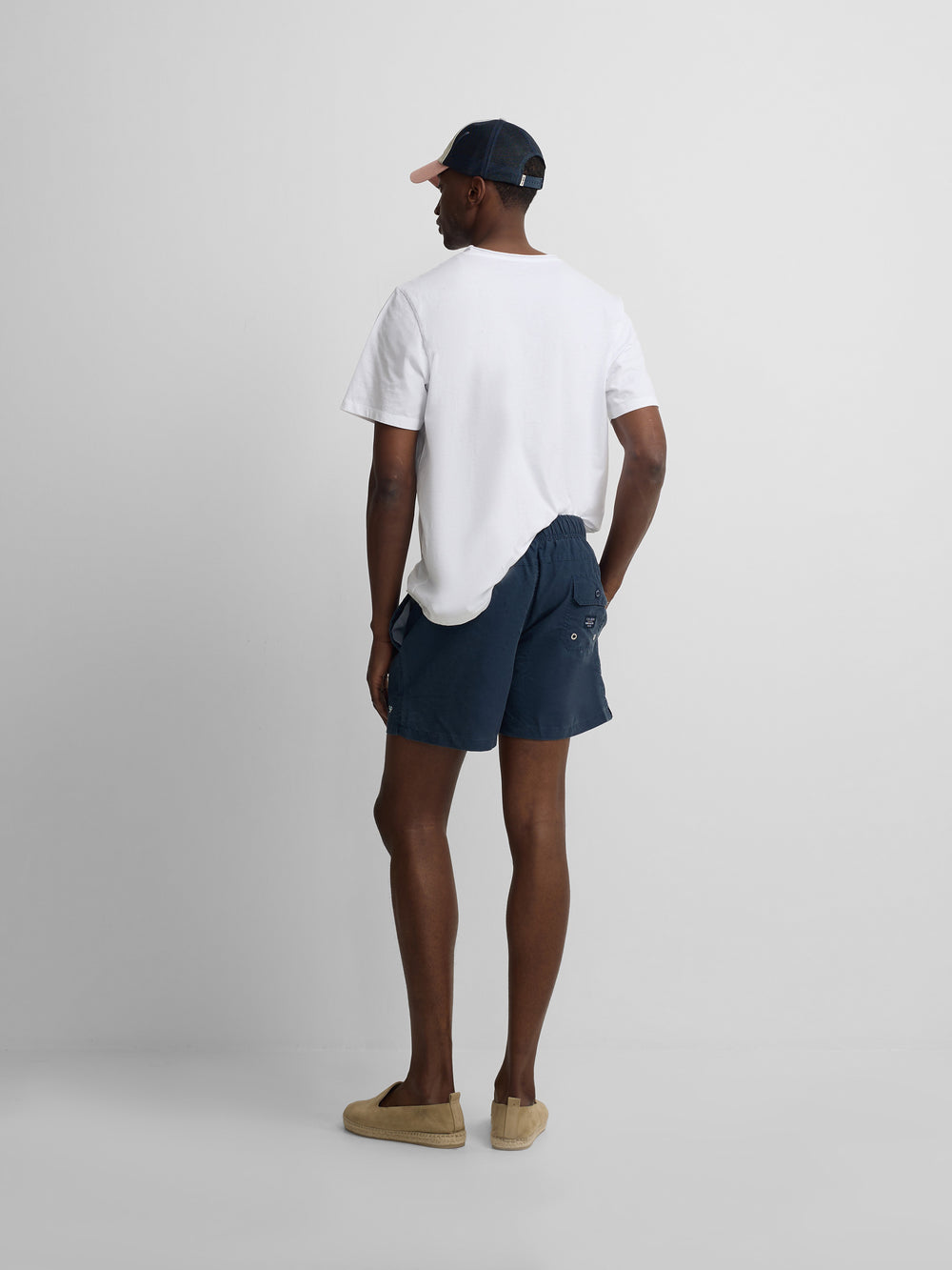 Bañador liso azul marino