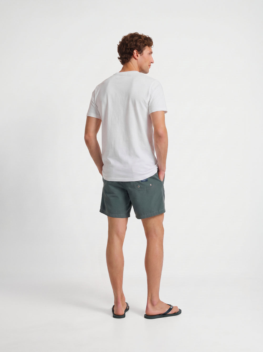 Maillot de bain uni vert foncé