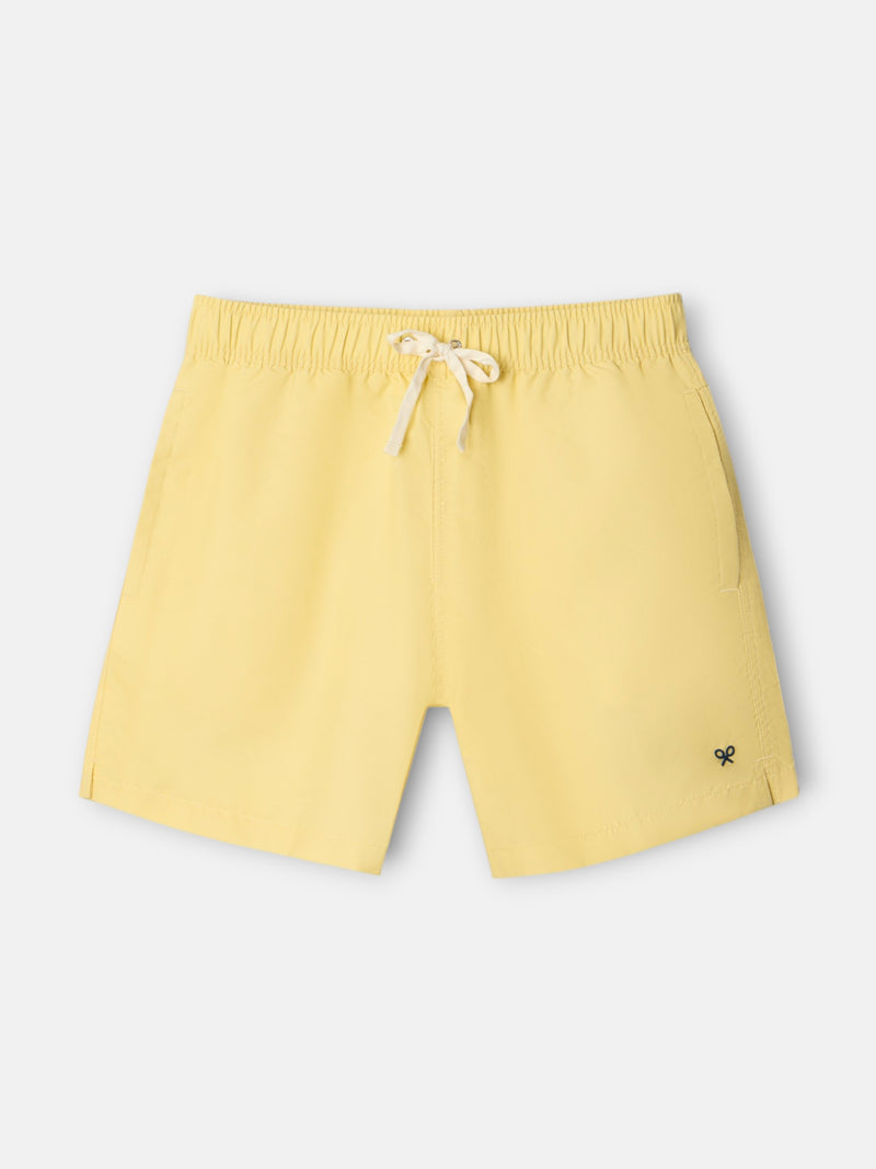 Bañador liso amarillo