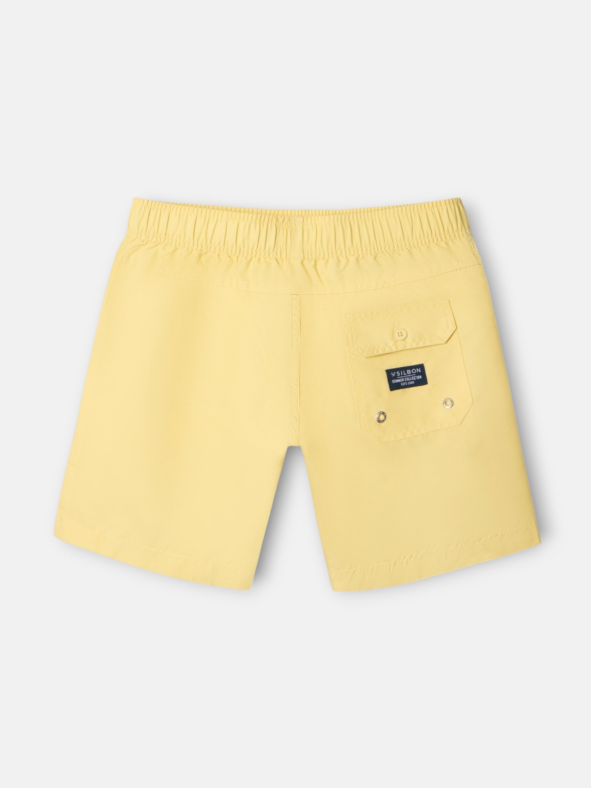 Bañador liso amarillo