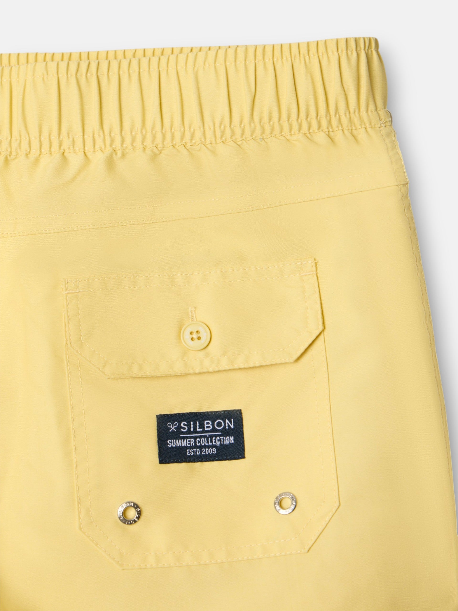 Bañador liso amarillo