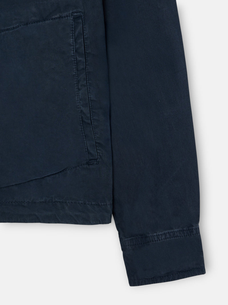 Navy blue Harrington collar jacket