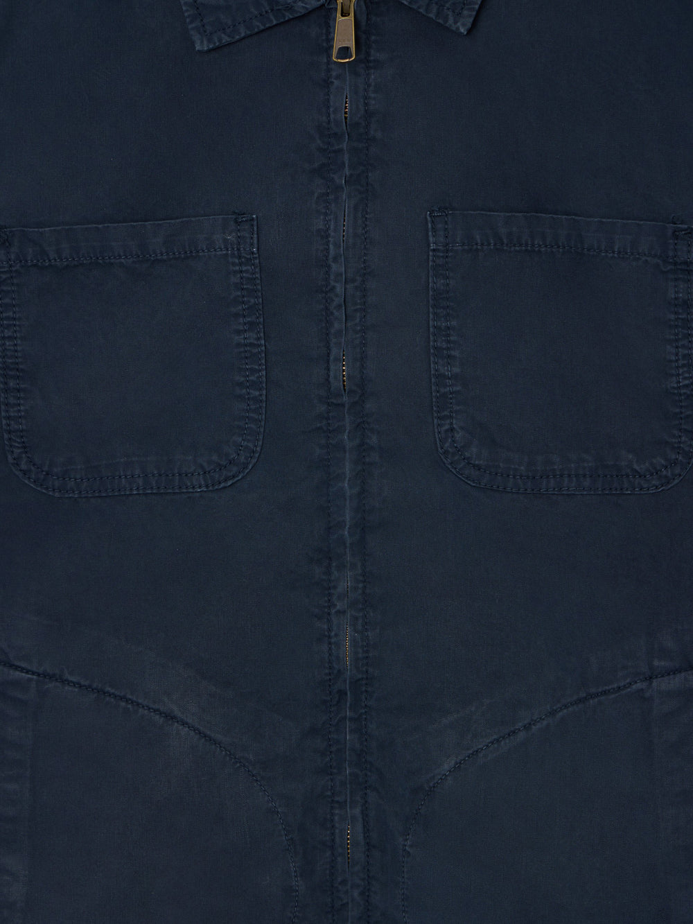 veste bleu marine à col Harrington