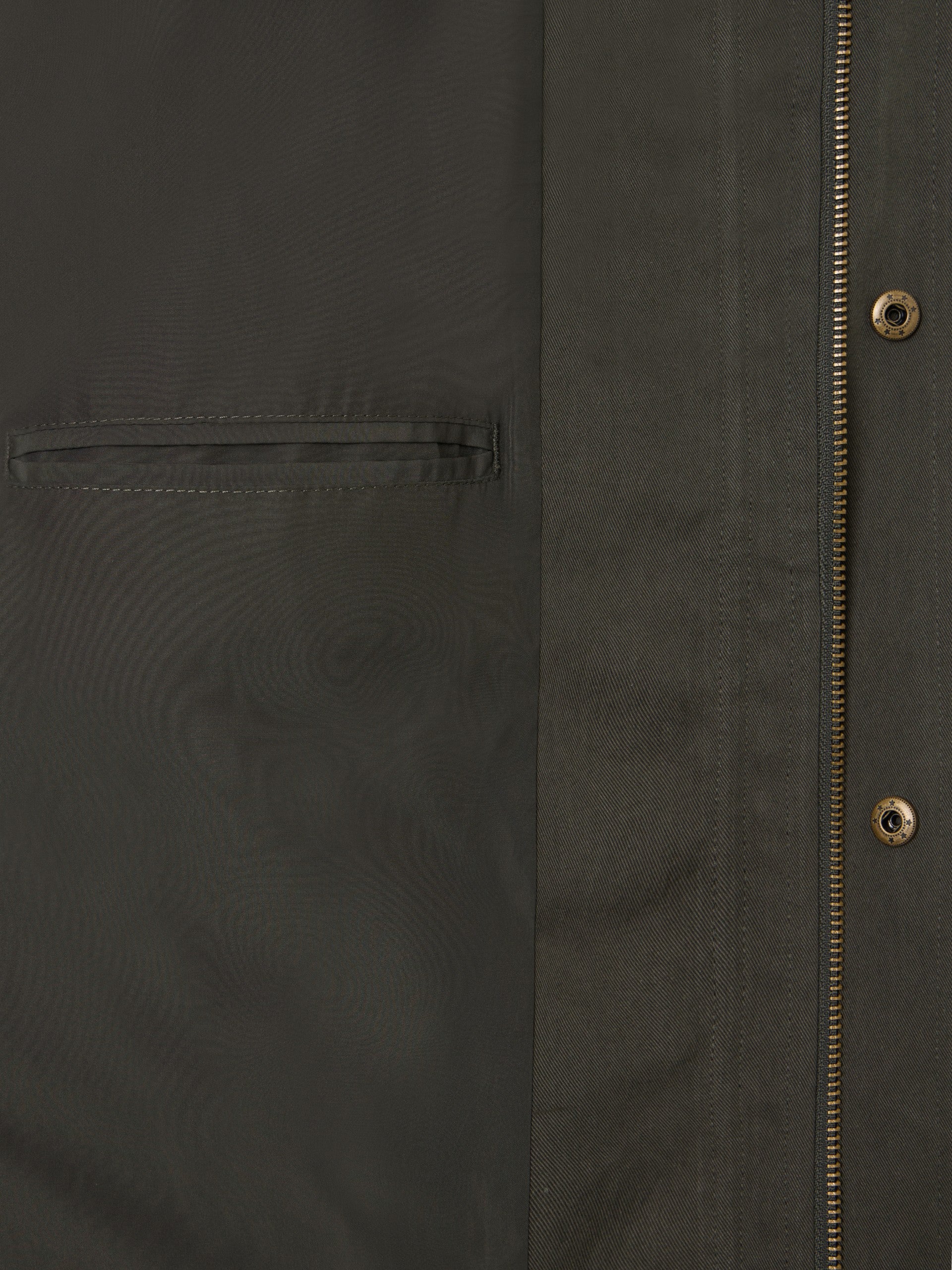 Casual jacket with green belt