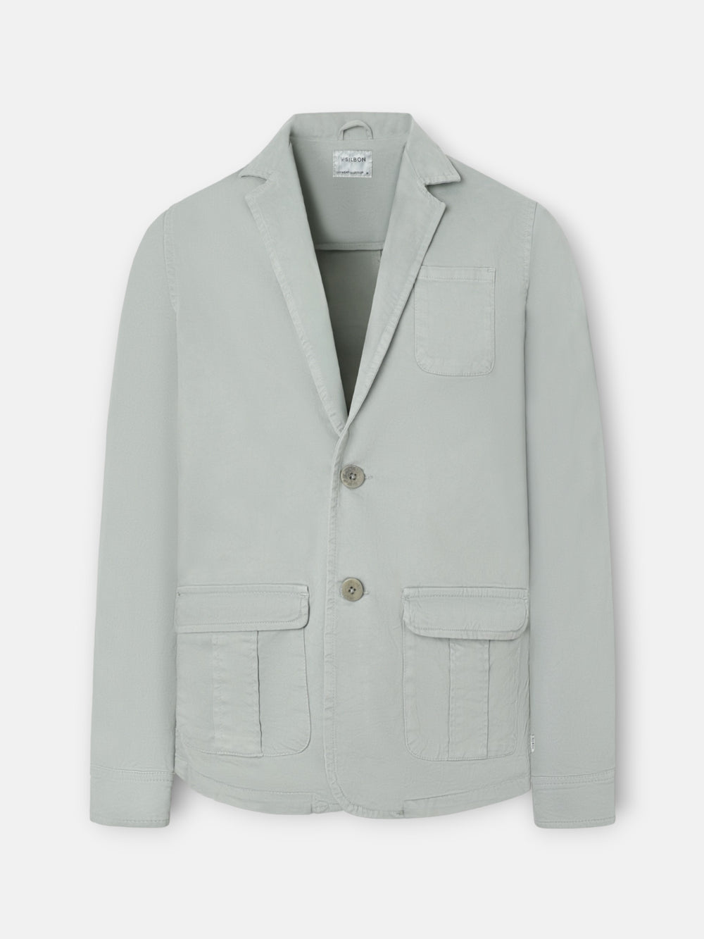 Green-gray semi-blazer