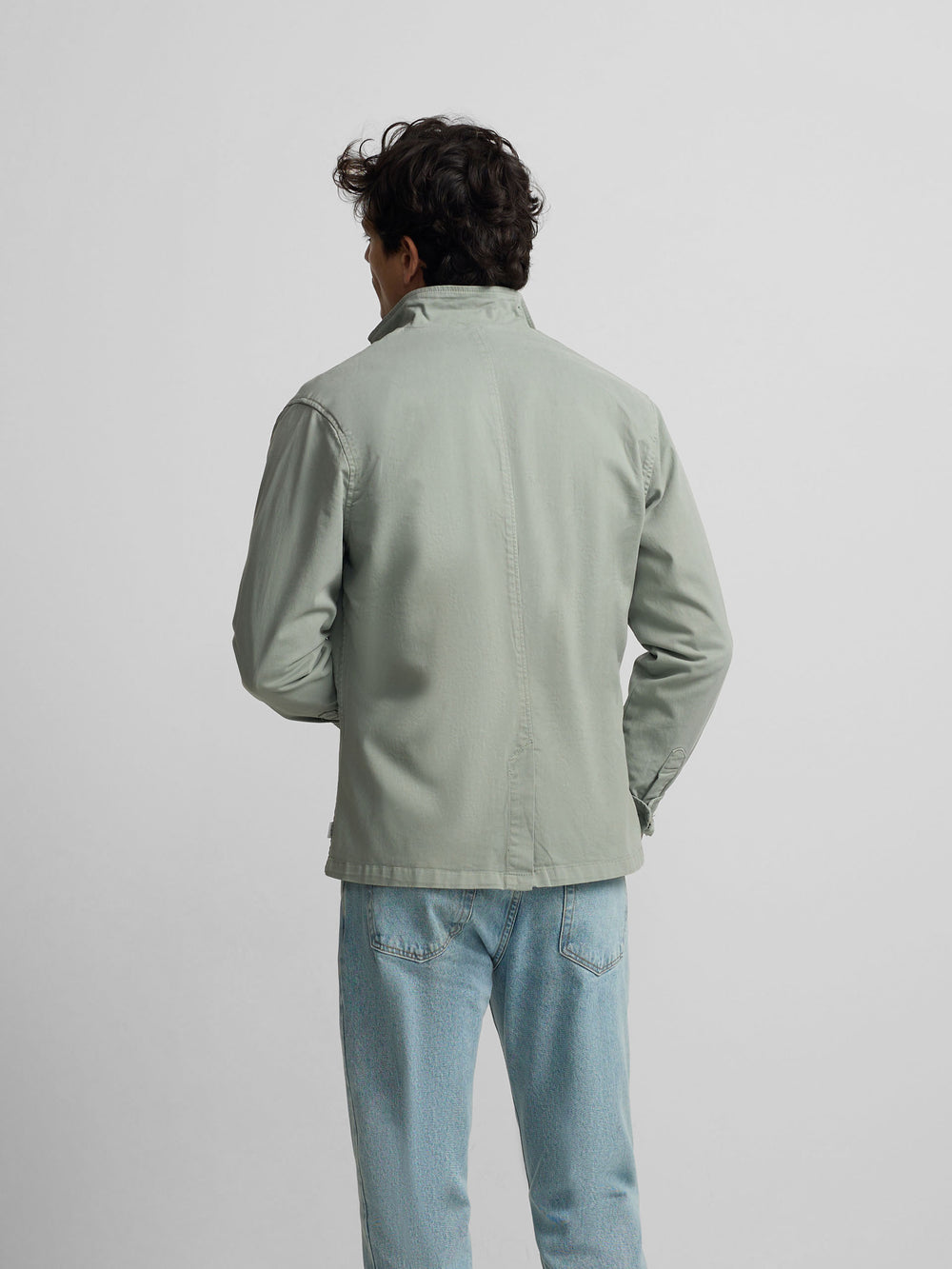 semi-blazer vert-gris