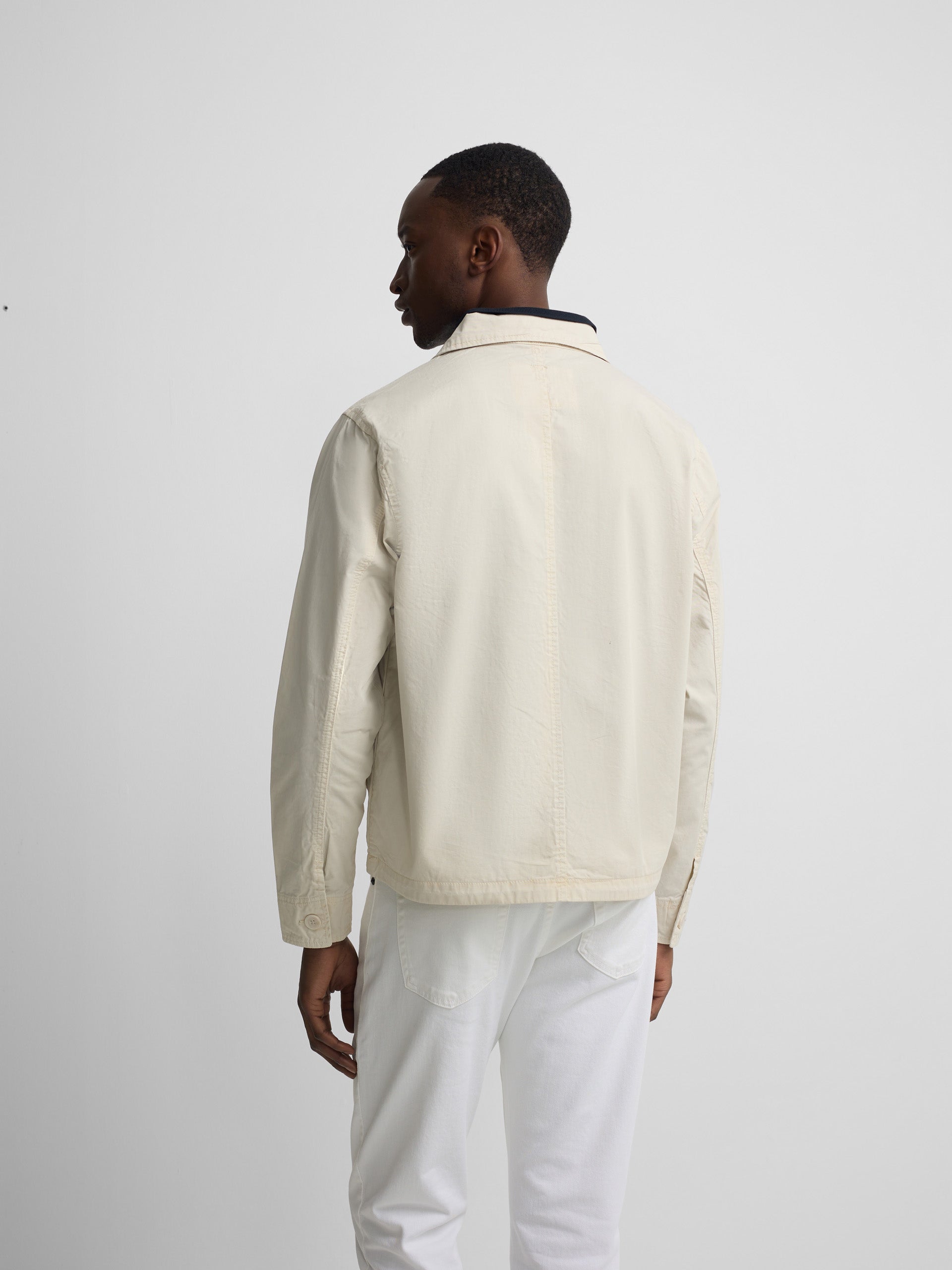 Chaqueta cuello Harrington piedra