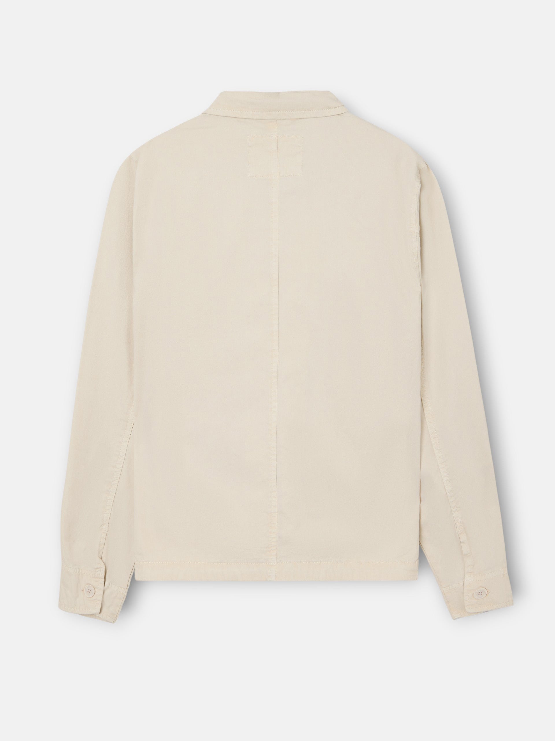 Veste à col Harrington couleur pierre