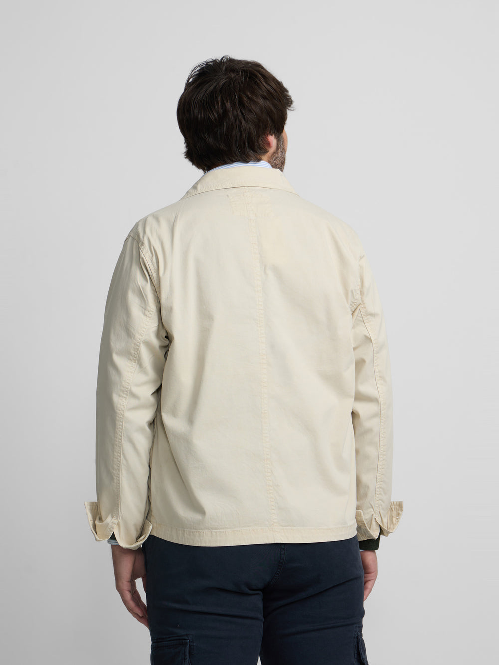 Chaqueta cuello Harrington piedra