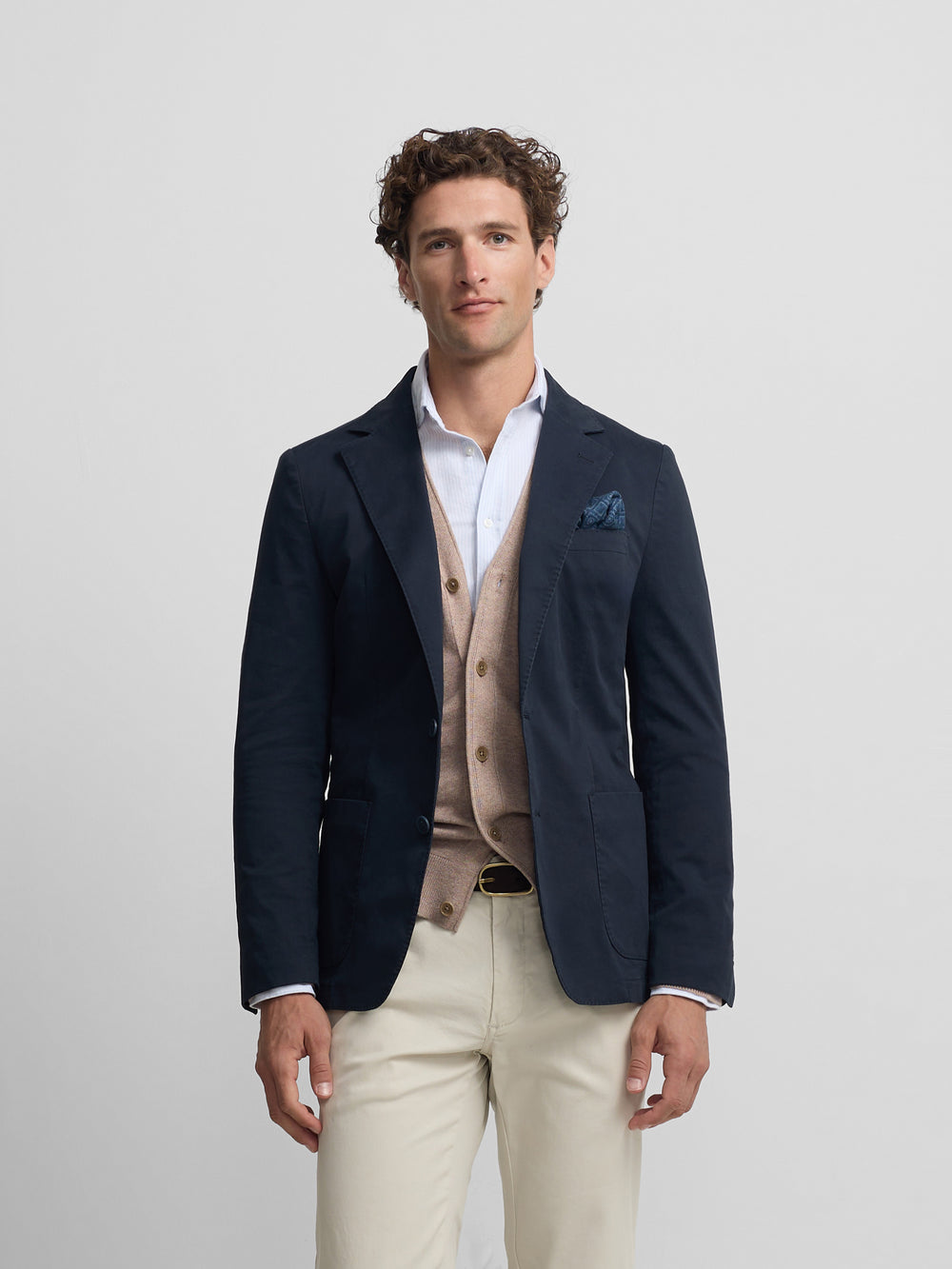 Blazer décontracté bleu marine