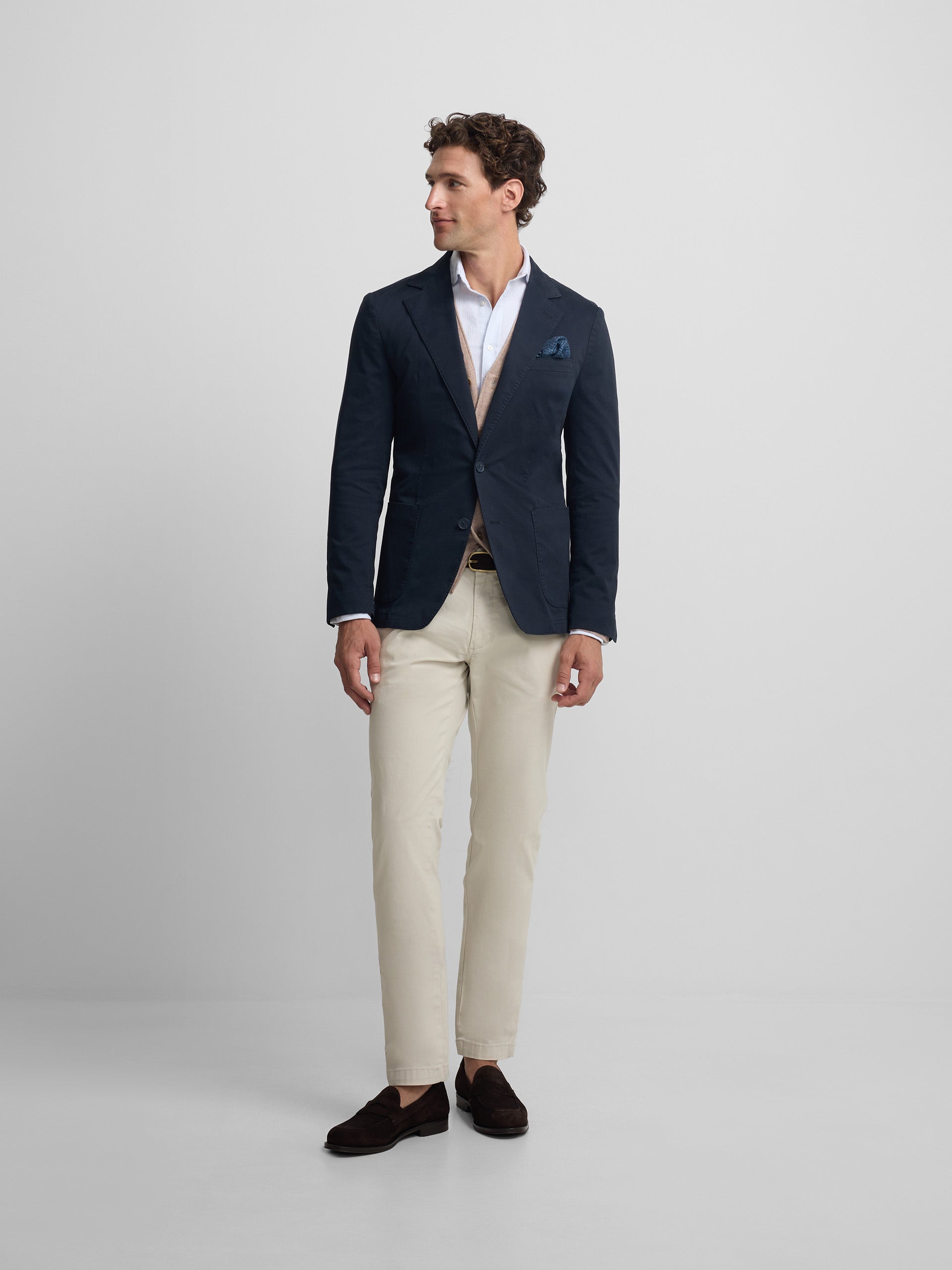 Blazer décontracté bleu marine