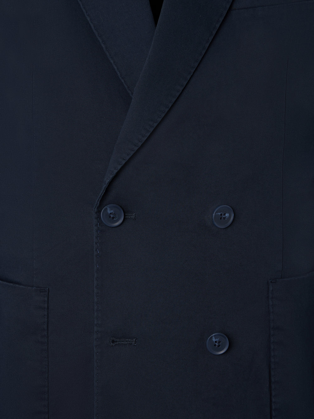 Americana cruzada casual azul marino