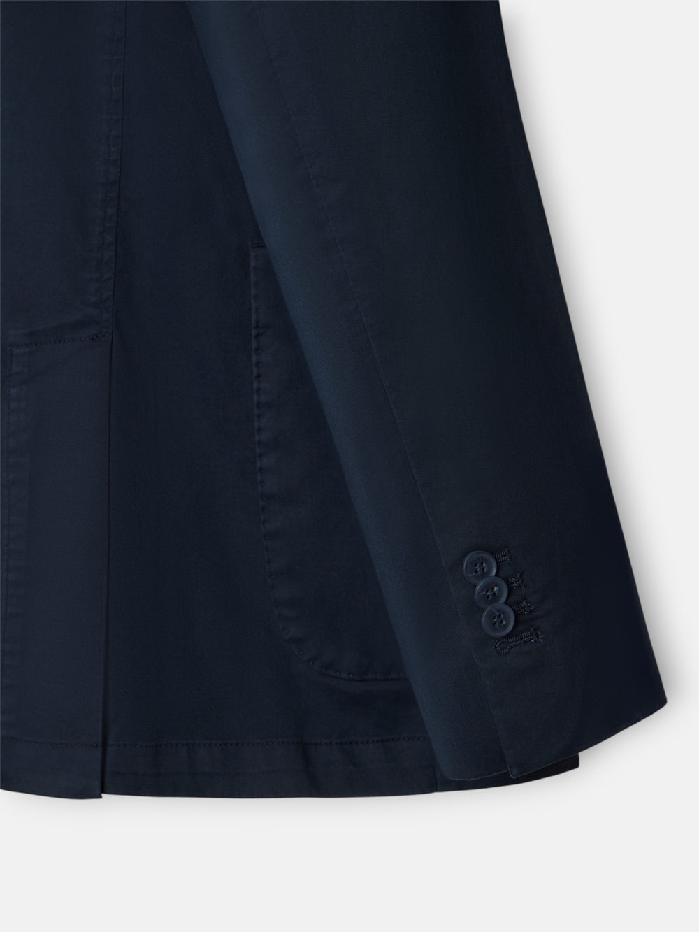 Americana cruzada casual azul marino