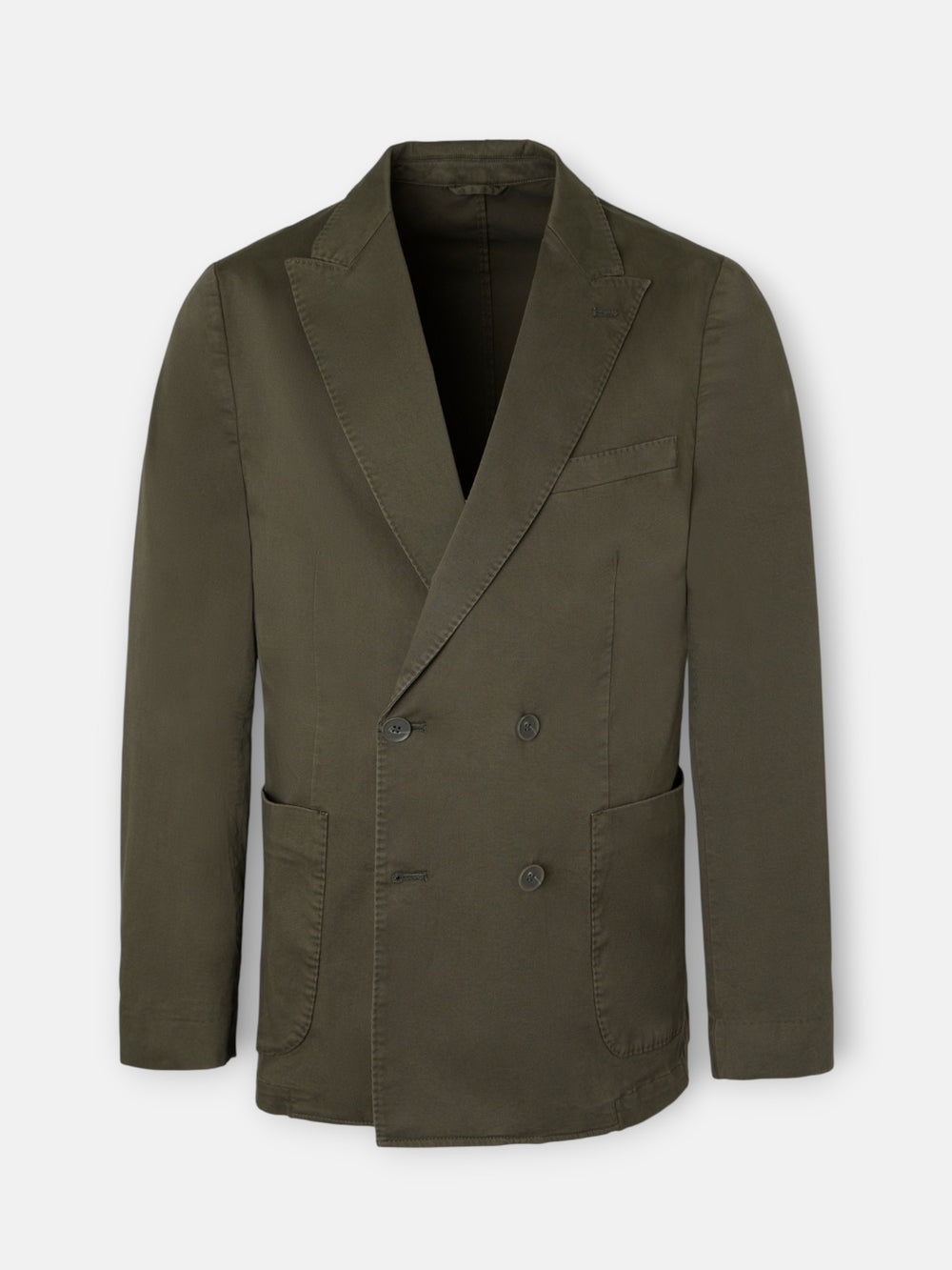 Americana cruzada casual verde