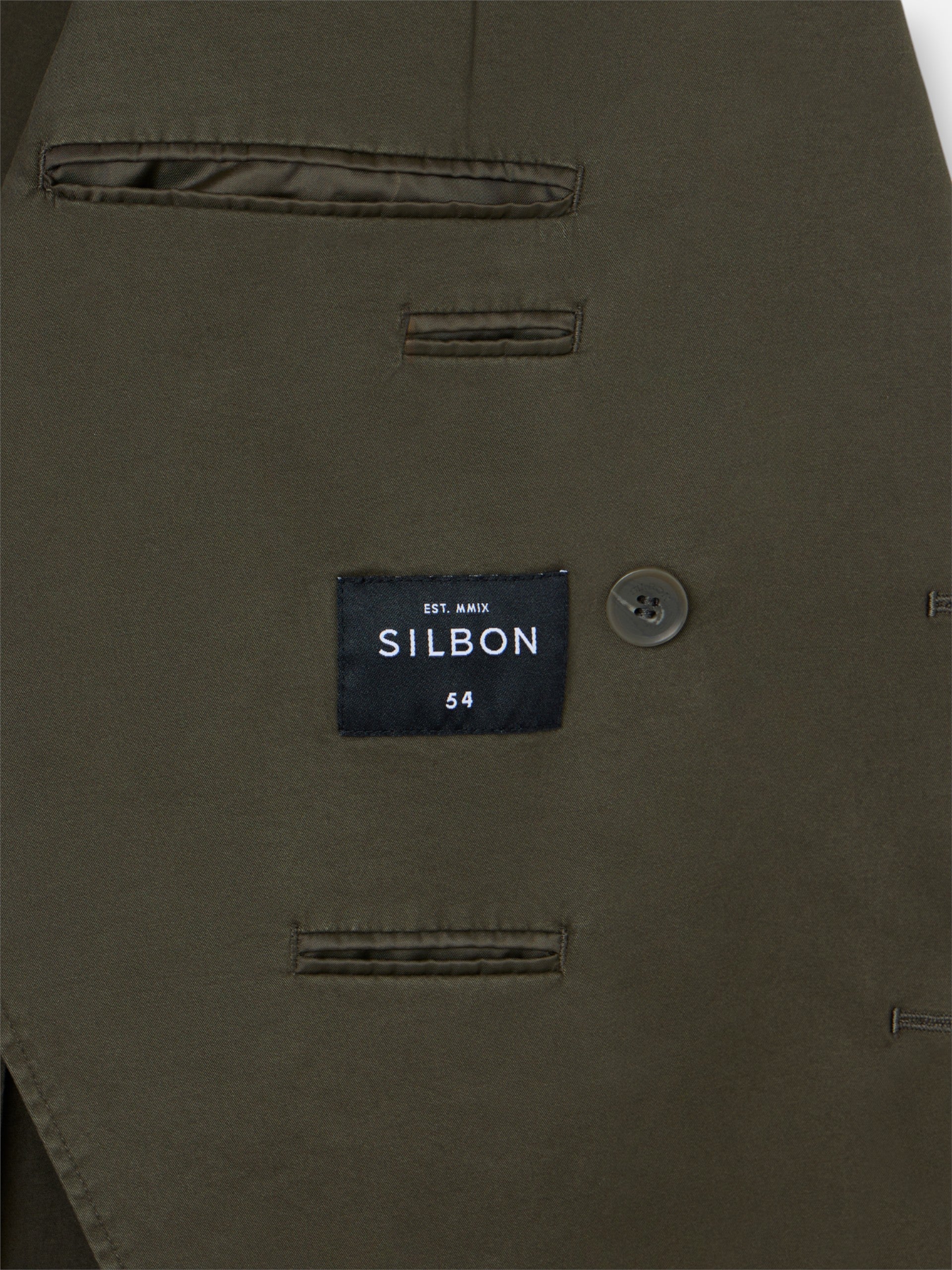 Americana cruzada casual verde