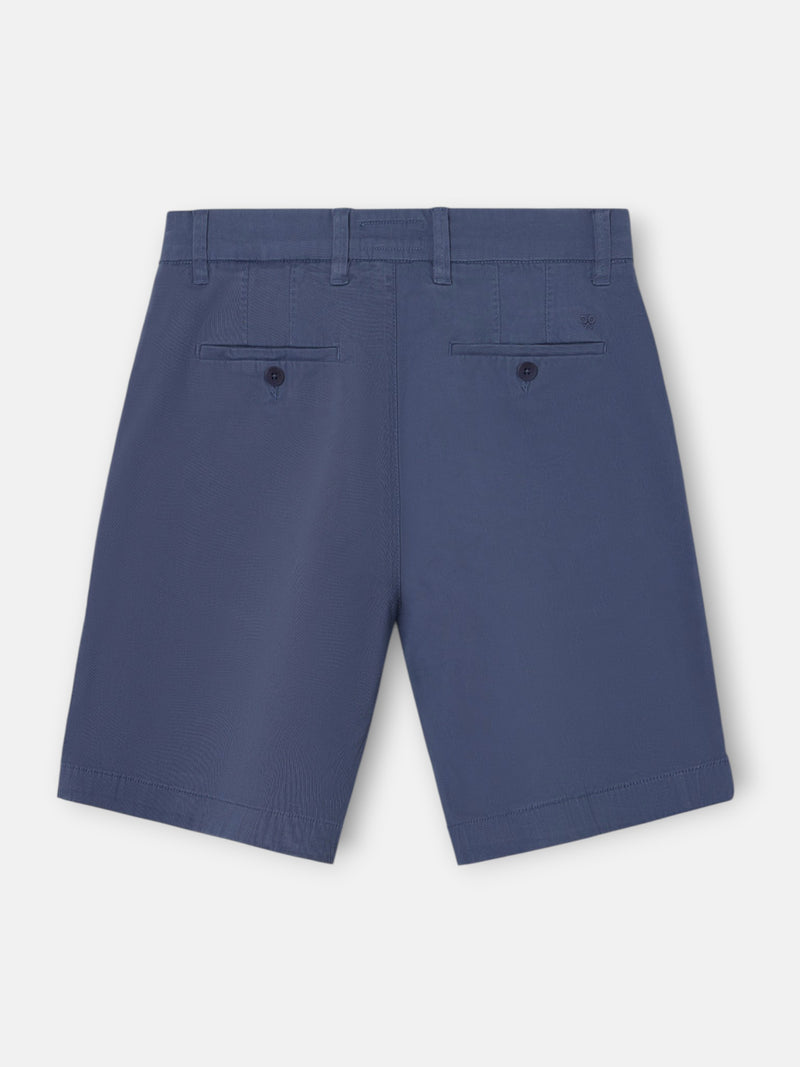 Bermuda clássica com pinça azul índigo
