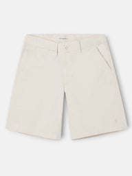 Plain beige Bermuda shorts