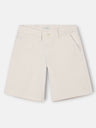 Plain beige Bermuda shorts