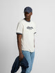 T-shirt bonnes habitudes crème bleu marine