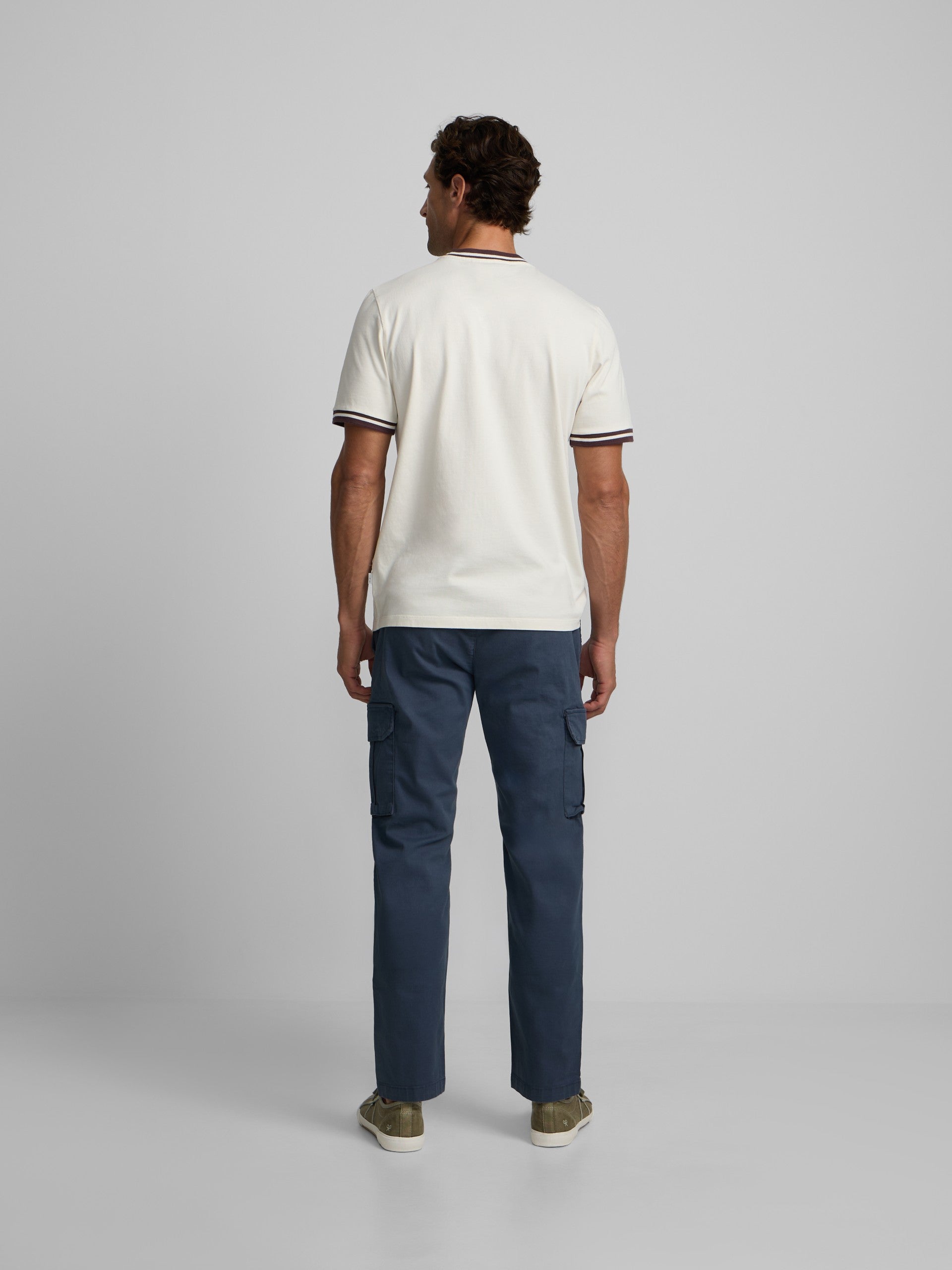 Good habits cream burgundy t-shirt