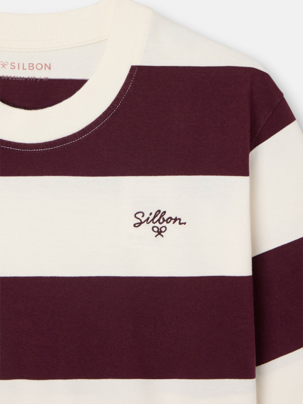 Camisola special fit risca larga bordô