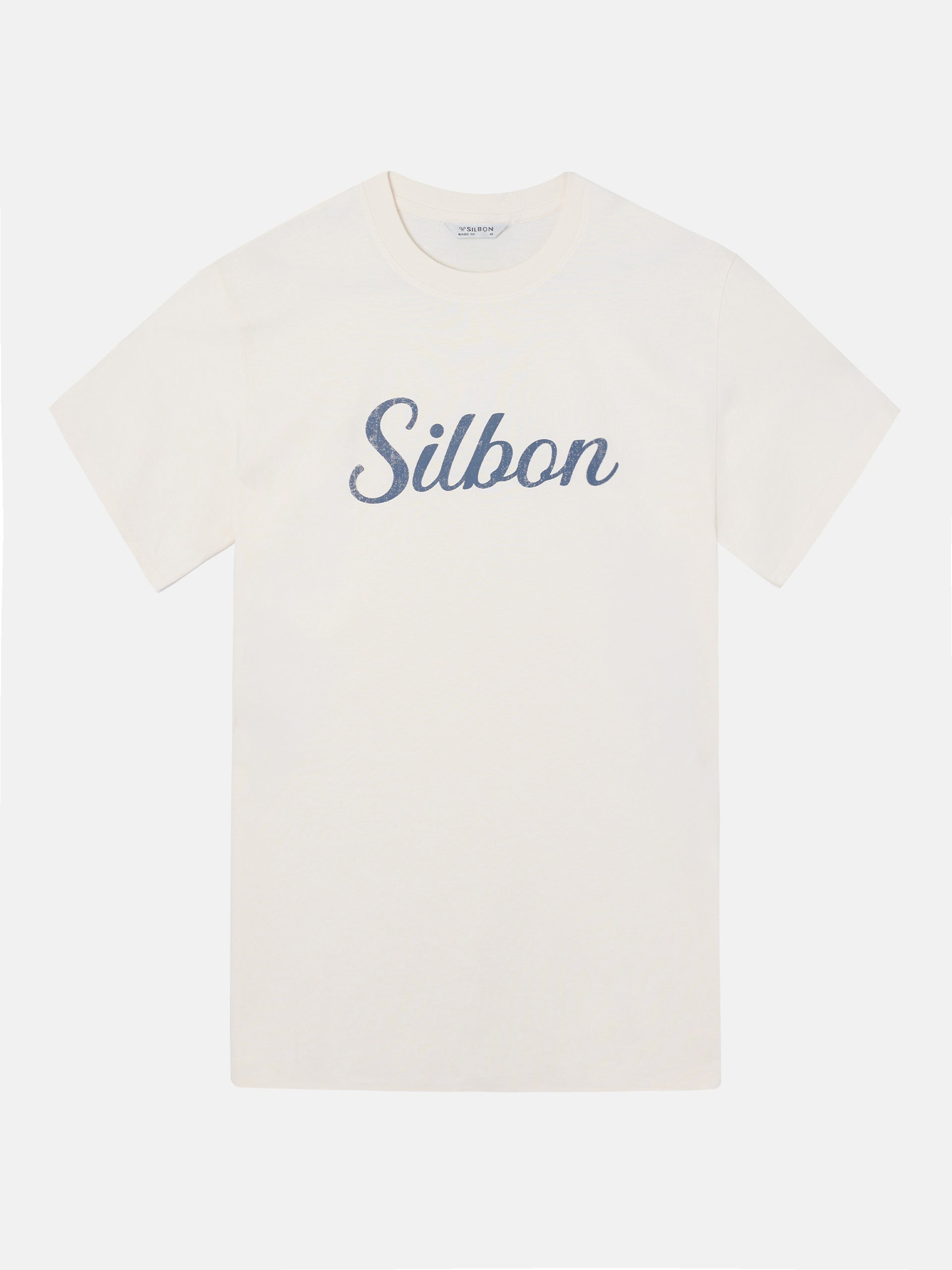 T-shirt Silbon vintage crème