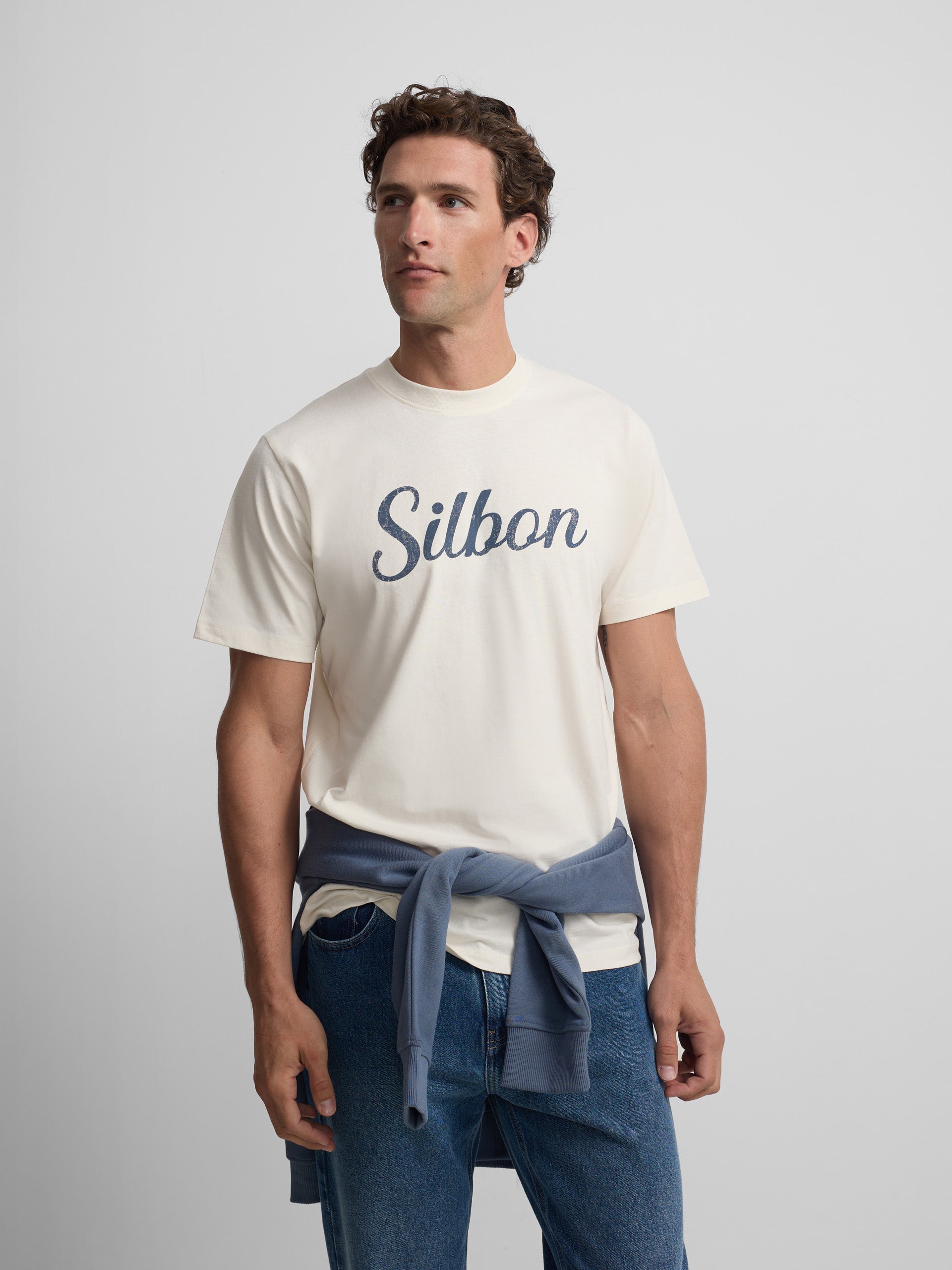 Silbon vintage cream t-shirt
