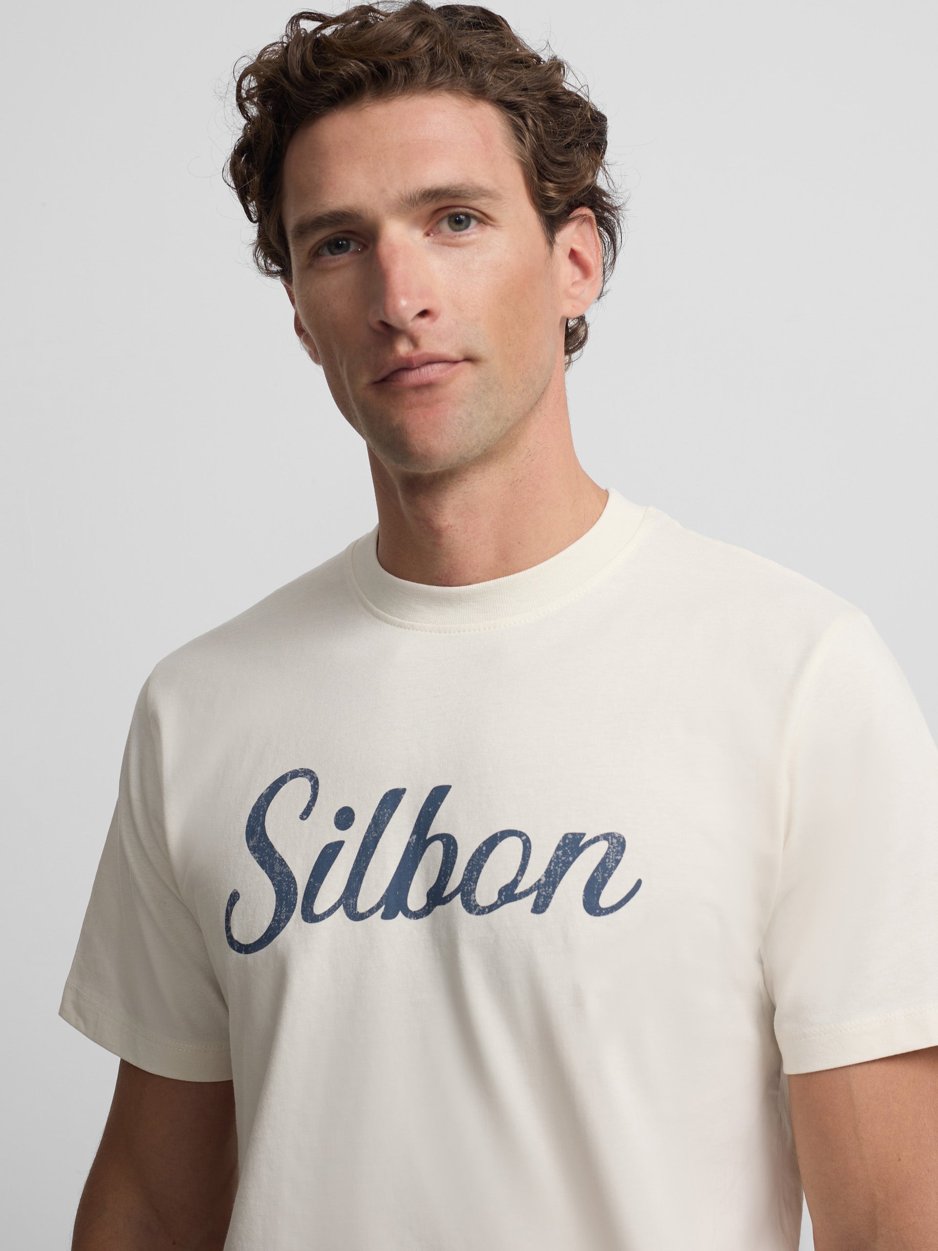 Silbon vintage cream t-shirt