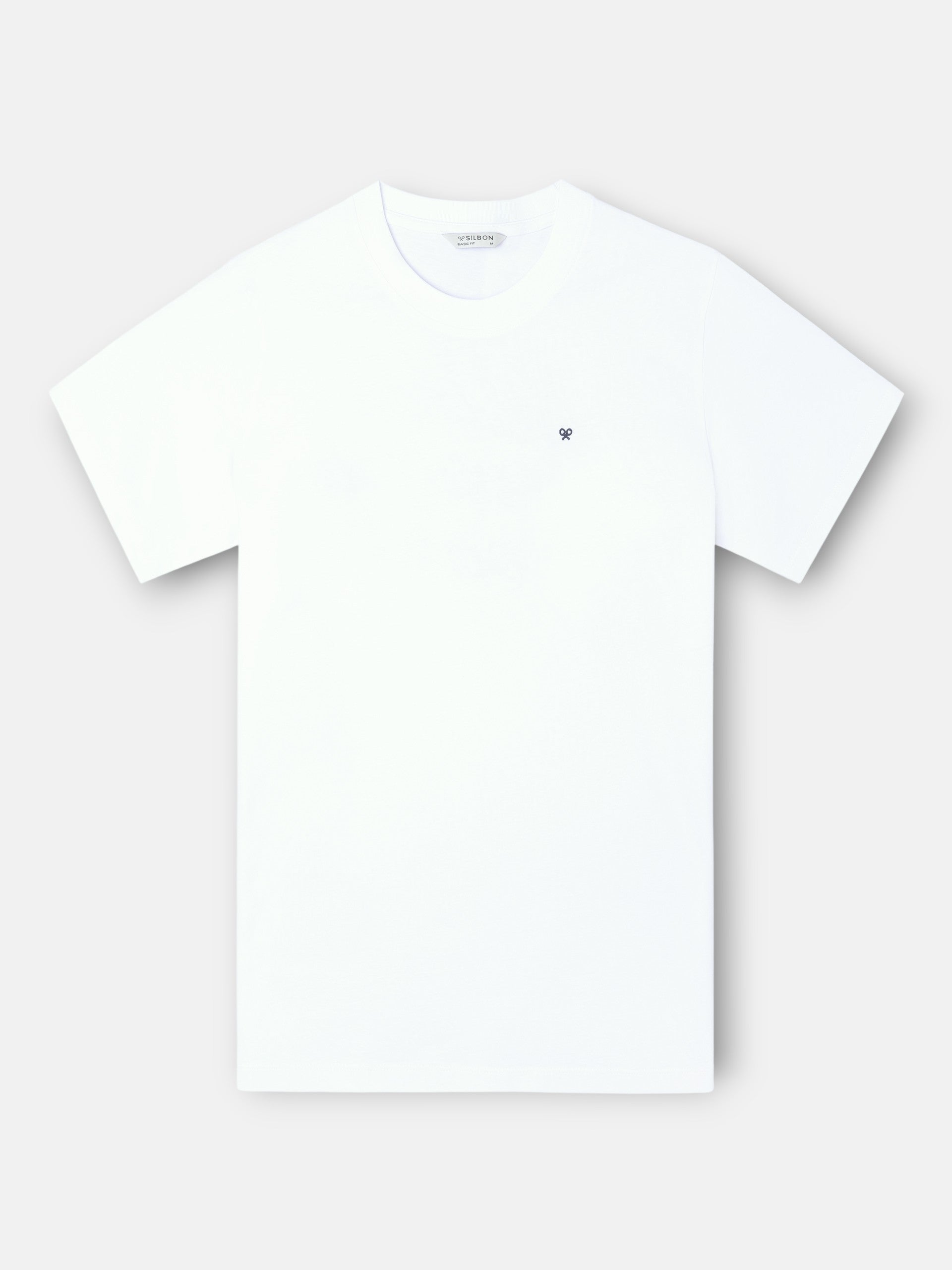 T-shirt blanc Silbon le plus heureux