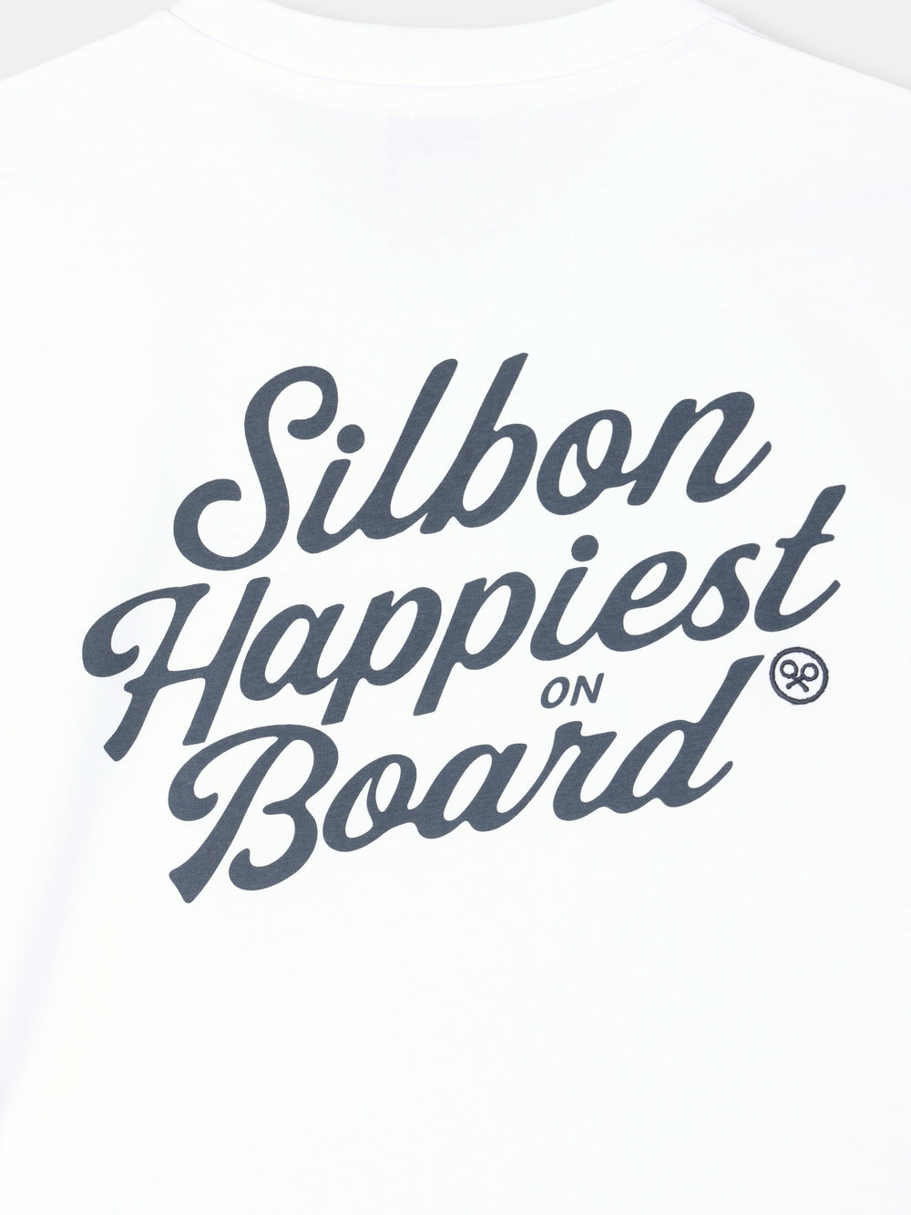 Camiseta Silbon happiest blanco